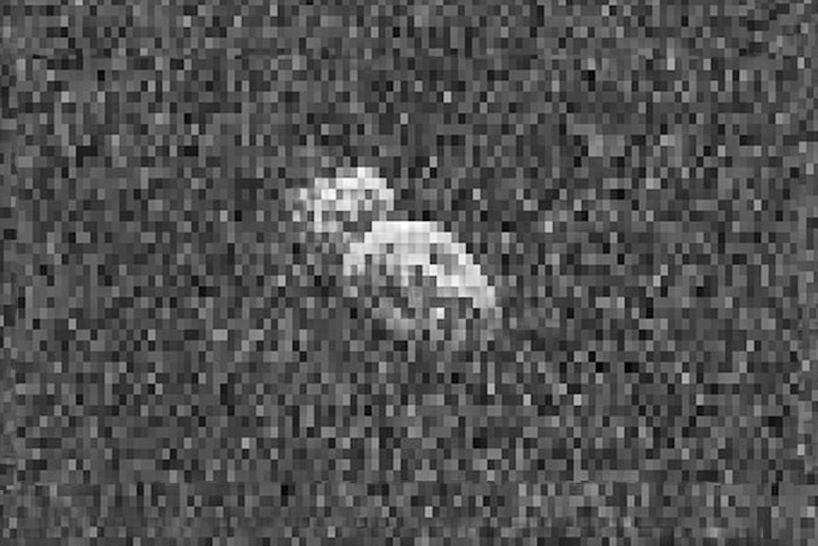 © Panos Charalampidis + Mary Chairetaki - Radar image of the asteroid. Fictional representation.