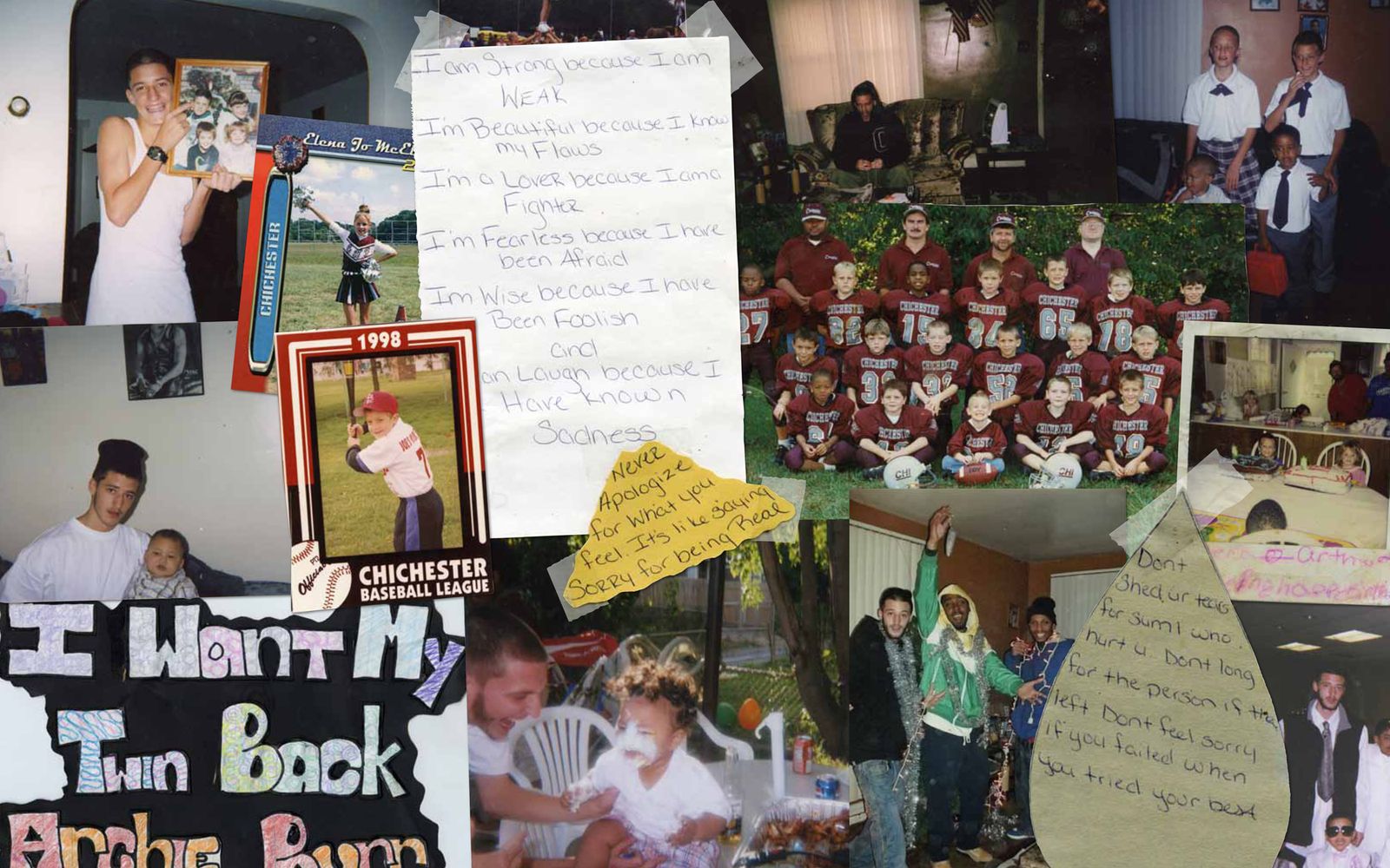 © Justin Maxon - Collage of material memorializing the murder of Arthur “Art” McElwee.