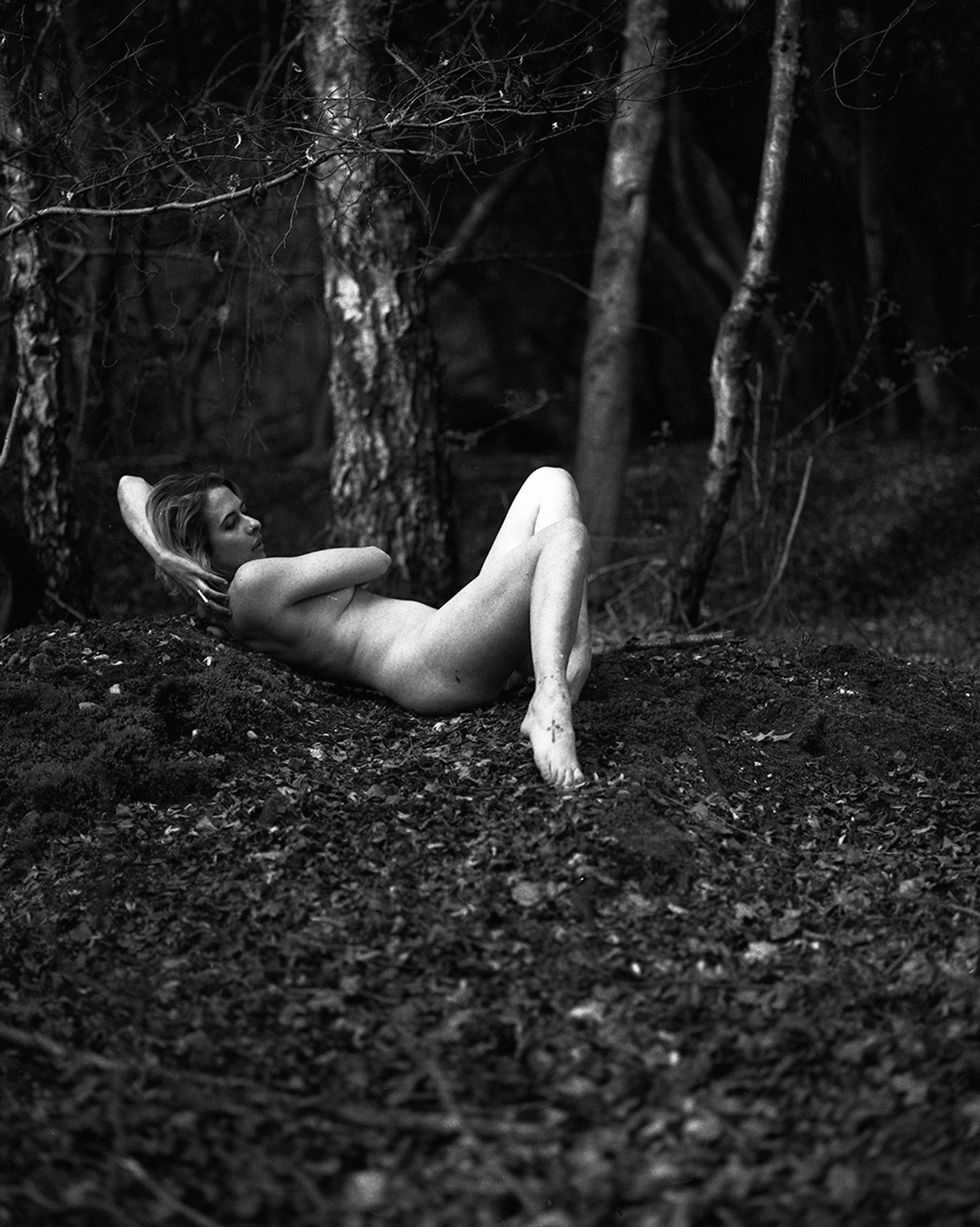 © Selina Mayer - Angie Marie, Epping Forest 2017. Silver gelatin print.
