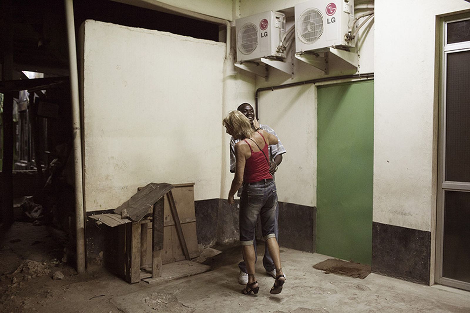 © Sofie Amalie Klougart - Louise and Peter outside a local bar in Mtwapa.