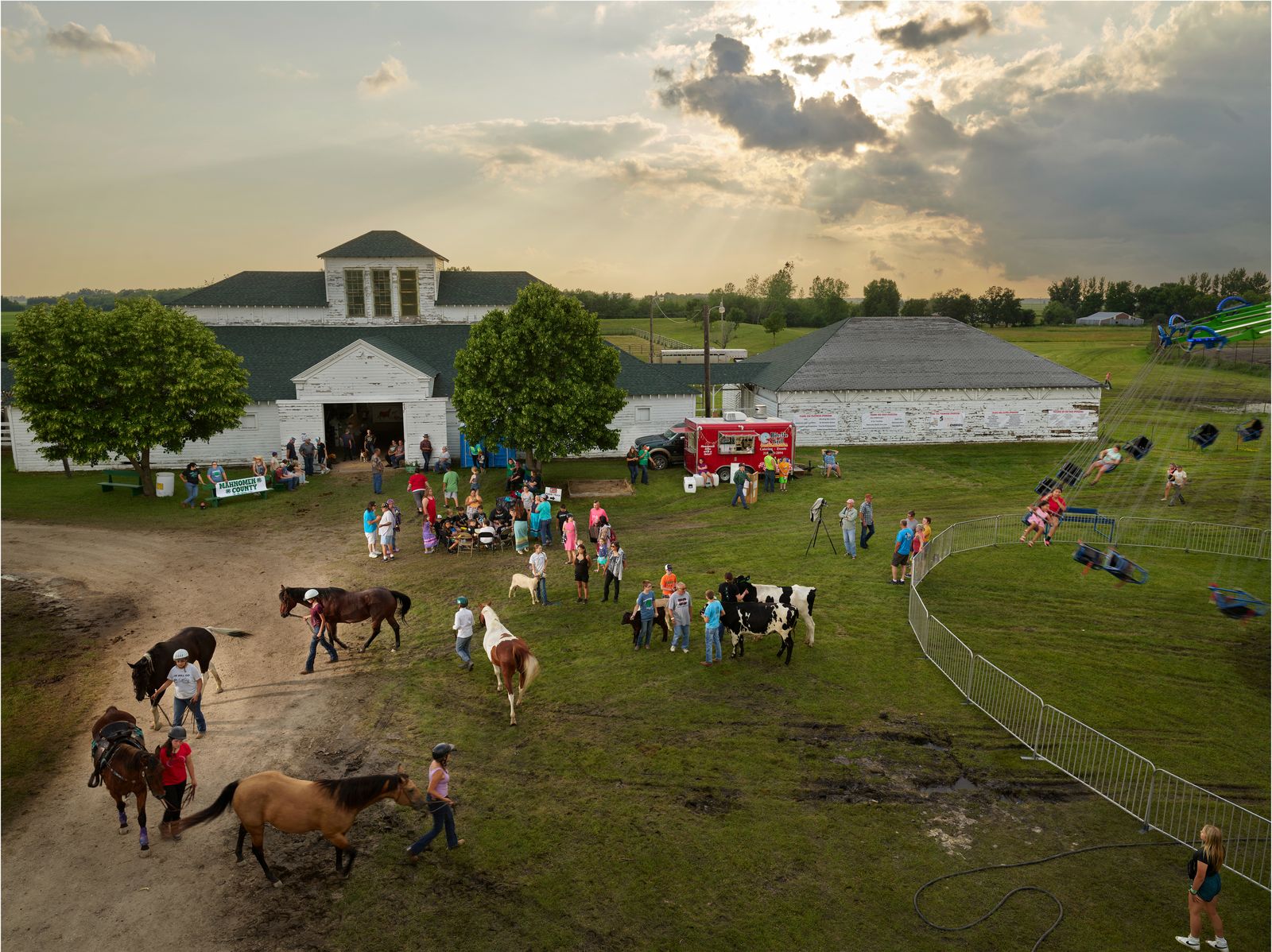 © R. J. Kern - Opichi Drum performance at Mahnomen County Fair, White Earth Reservation, Minnesota, 2023