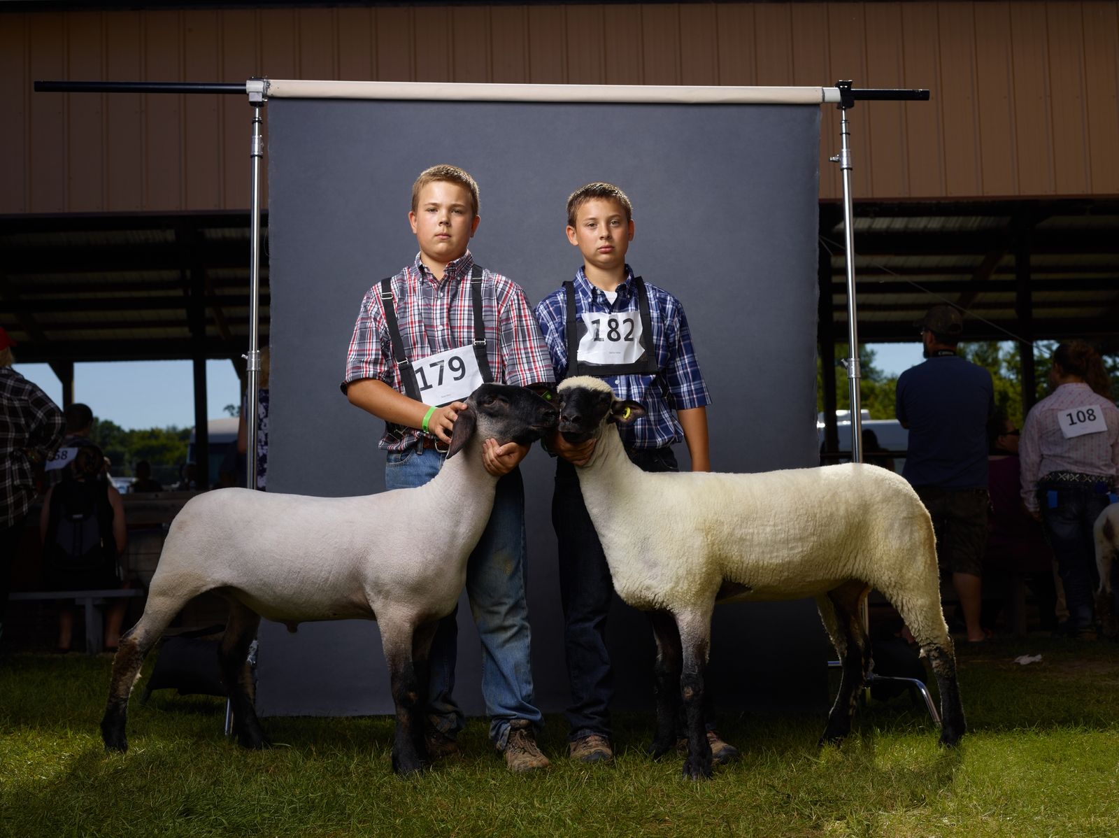 © R. J. Kern - Bryce with Freaky Freddy and Nathan with Skittles, Isanti County Fair, Minnesota, 2016.