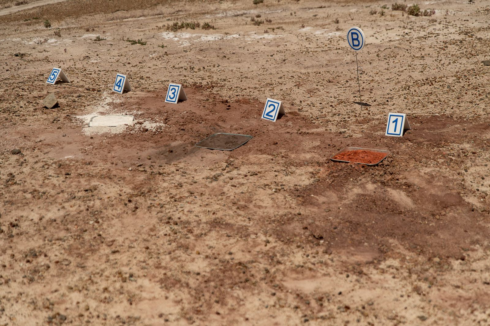 © Matjaz Tancic - The sample collection test site at the Mars Rover competition in Hanksville, Utah.
