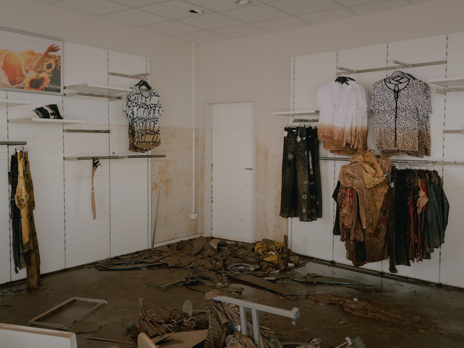 © DOCKS Collective - A clothing store was destroyed by the flood in the city center of Euskirchen, Germany on July 16, 2021.