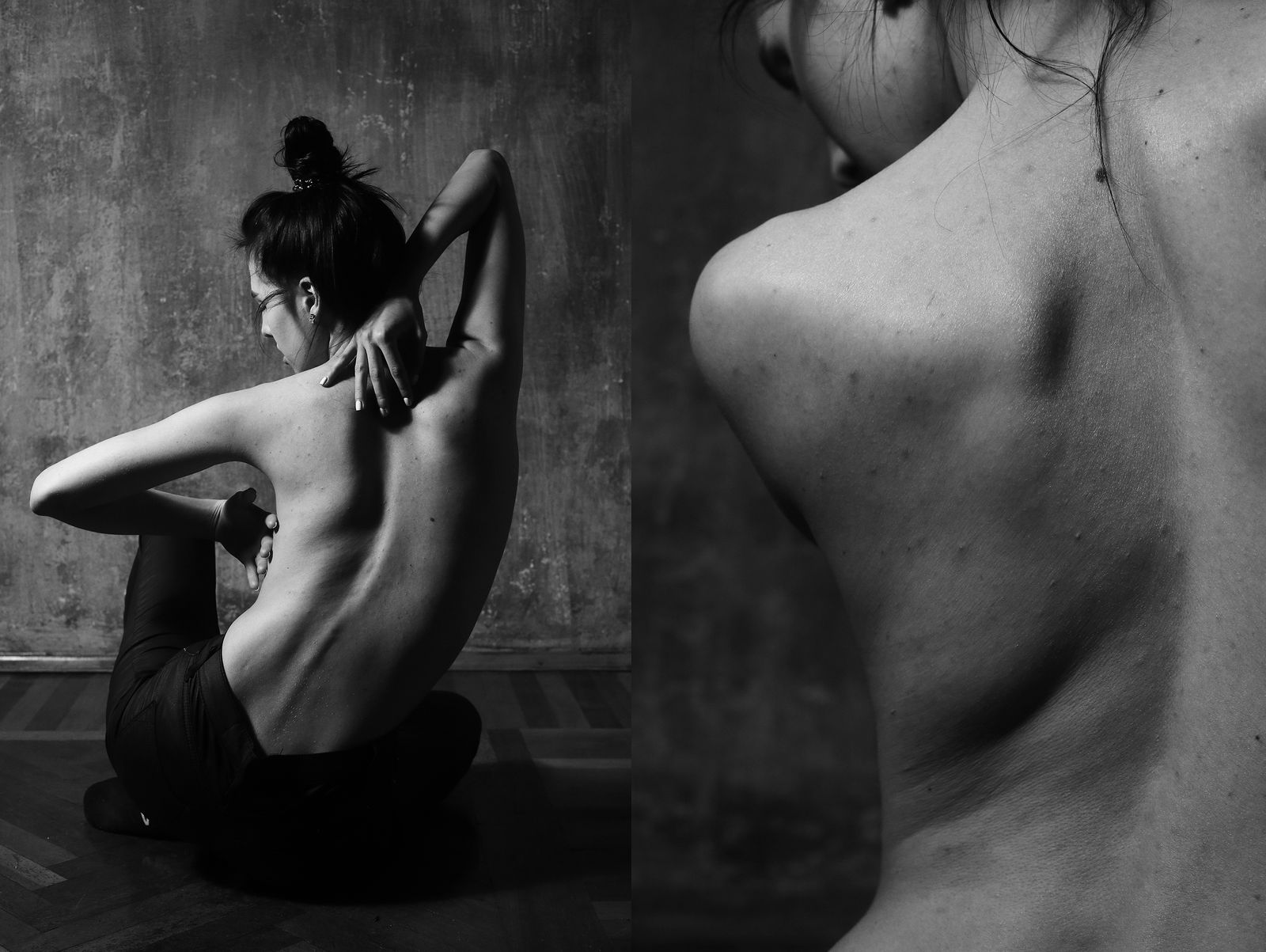 © Natasha Gor - Nastya. Porter at the bend of the spine