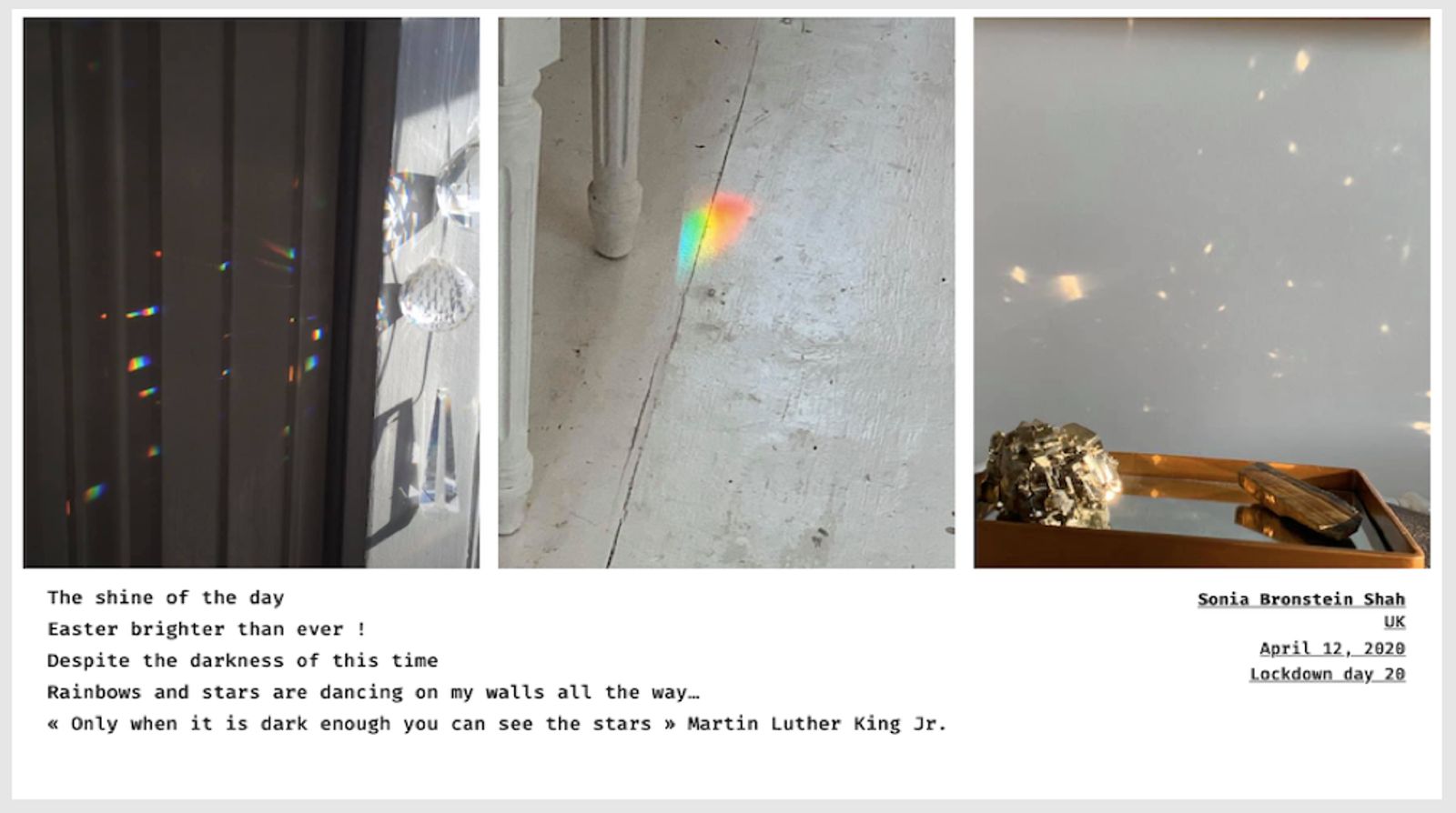 © Sandra Gaudenzi and Sandra Tabares Duque - Image from the Corona Haikus photography project