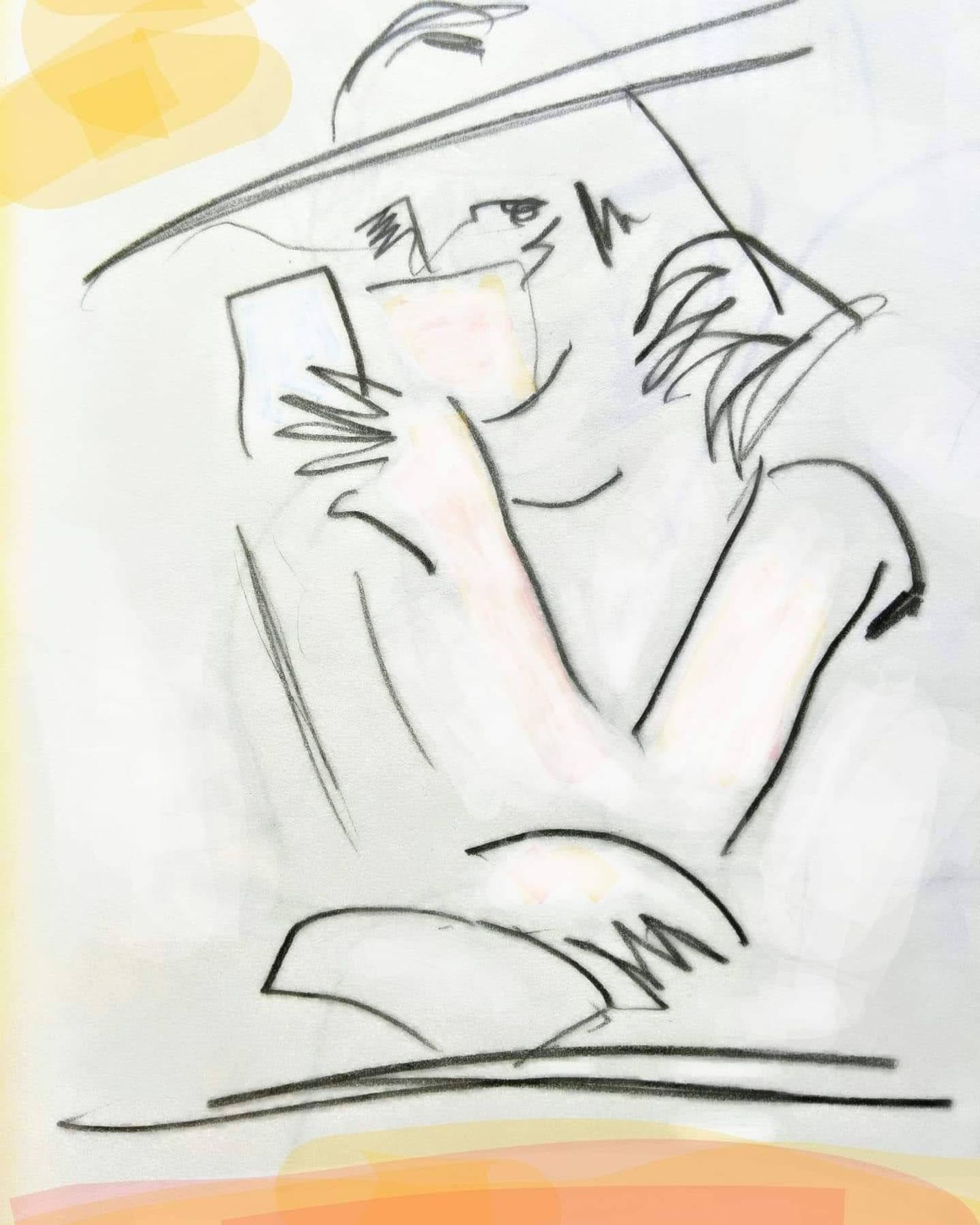 © Shakêd ADIV Ginsbourg Aviezer - This is COVID time. I can observe but certainly do not approach . 60/40 cm on canvas