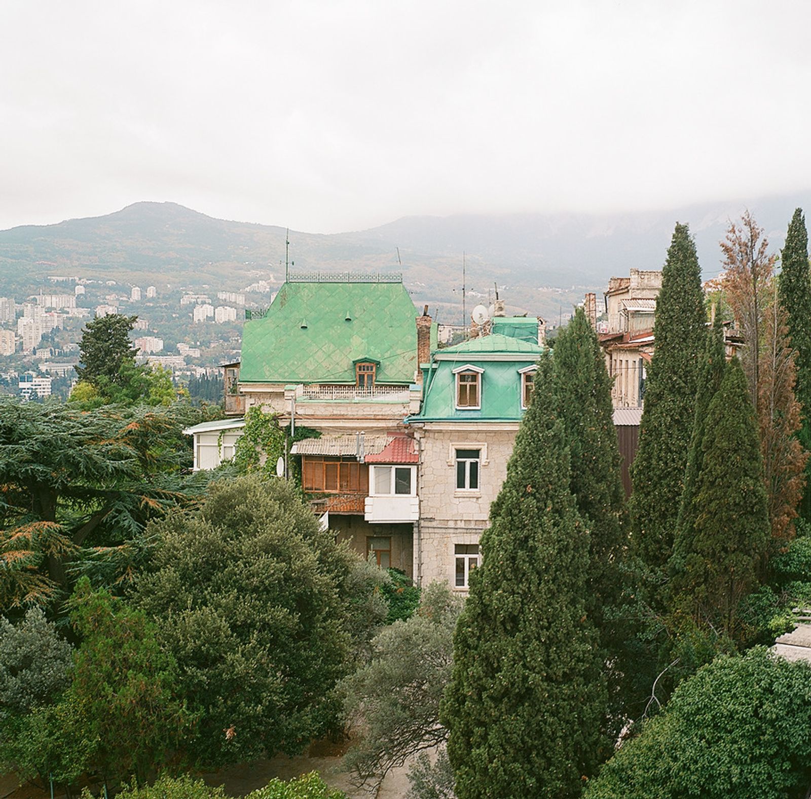 © Natalia Shlyakhovaya - Old roofs viewed from the Cableway in Yalta. Yalta, Crimea, Ukraine.