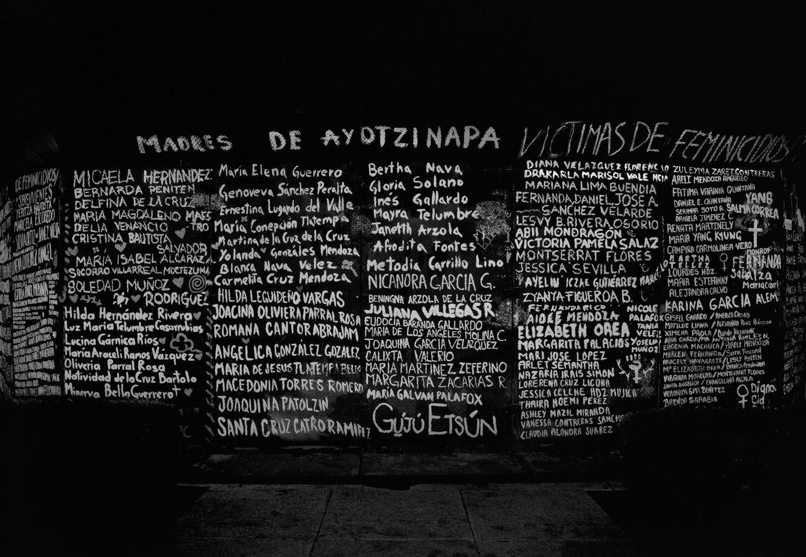© Lisa Gervassi - Anti-monument to remember the mothers of the Ayotzinapa students as well as recent victimes of femicide.