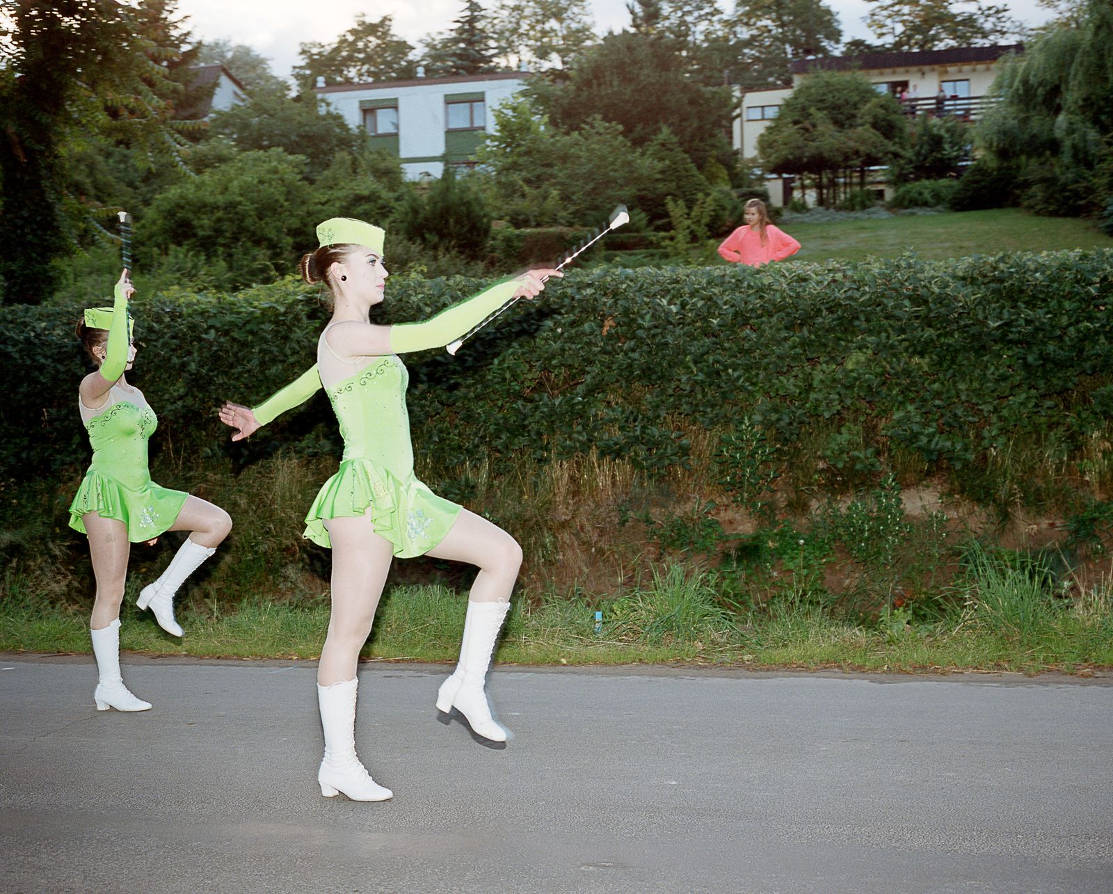 © Michal Adamski - The performance of majorettes during the Midsummer festival.