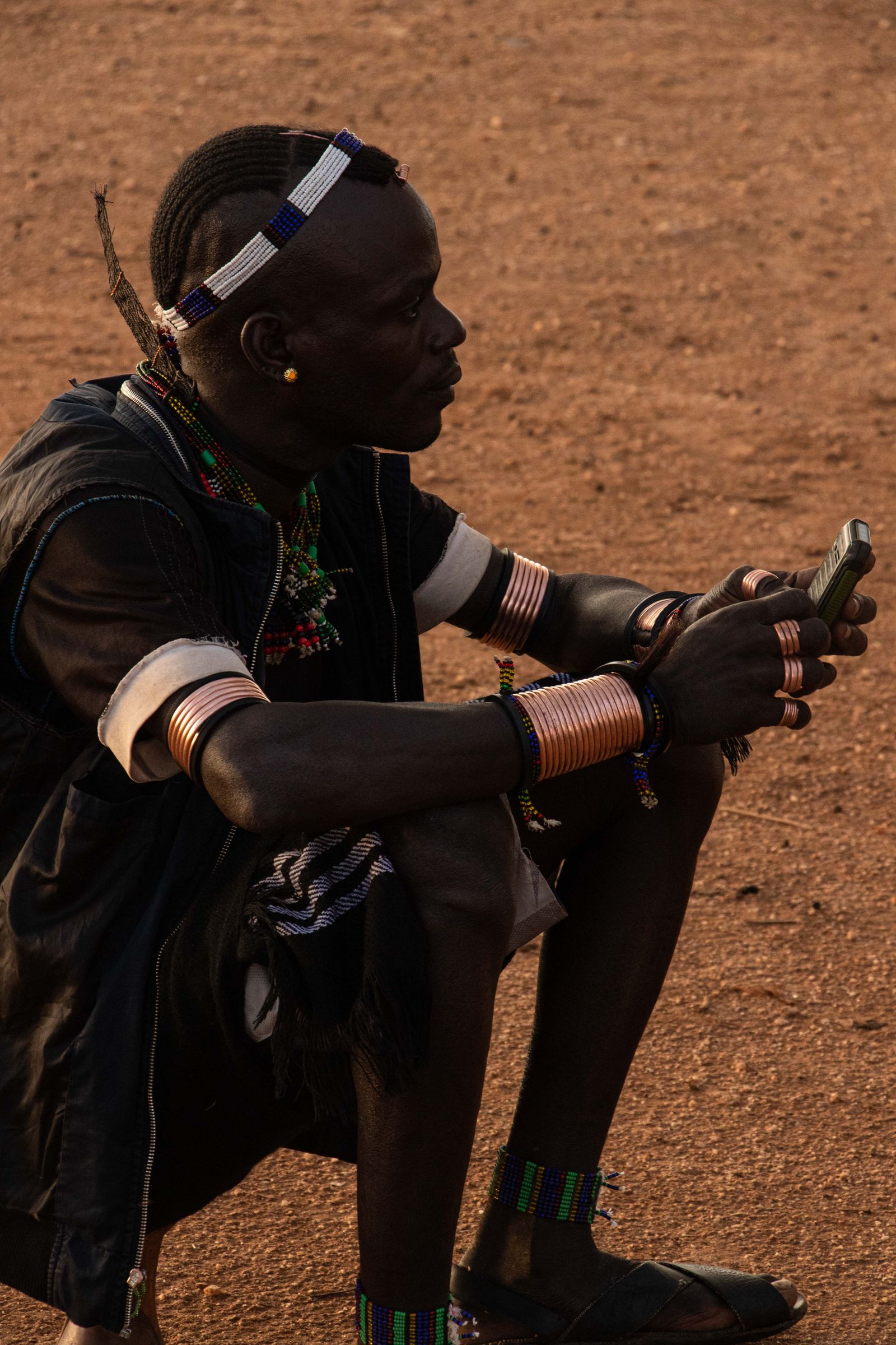 © Nwando Ebeledike - A man adorned in copper in Hamar Tribe, Omo Valley, Ethiopia