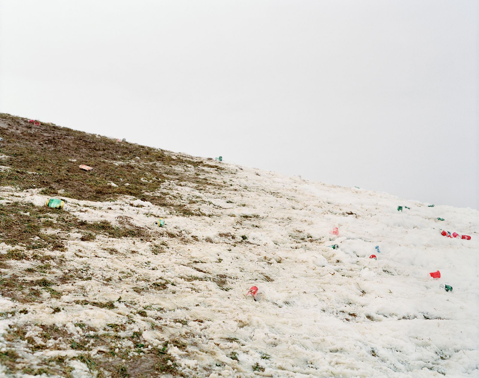 © Nicolò Panzeri & Mattia Micheli - Garbage left along the ski slope by the audience of Hahnenkamm race. Kitzbuhel, Austria, 2020.