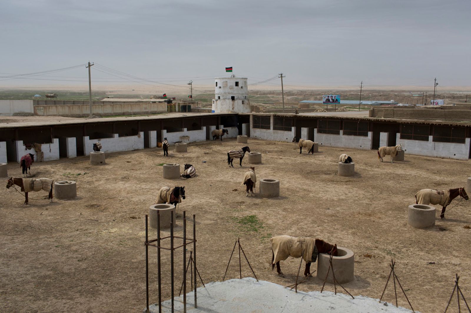 © Daniel Pilar - The Buzkashi horses in the stable of General Dostum, Sheberghan, april 1st 2014.