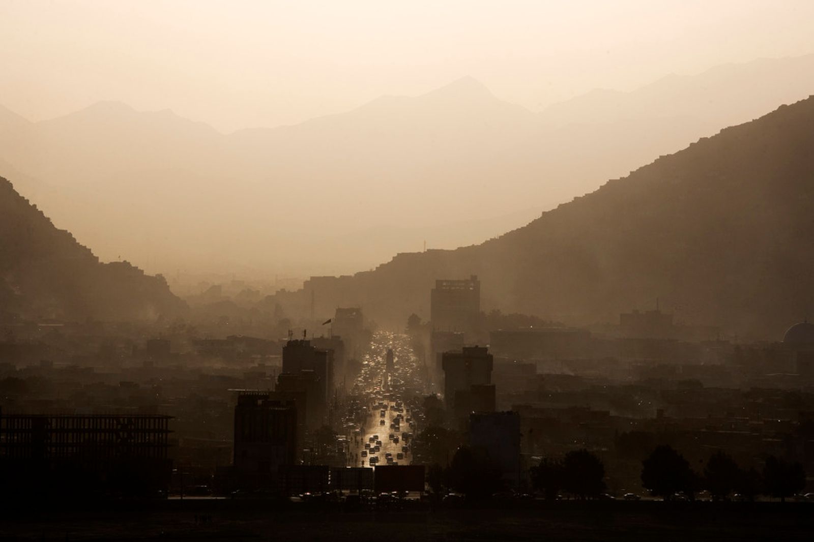 © Daniel Pilar - View on the city of Kabul on september 23rd 2007.