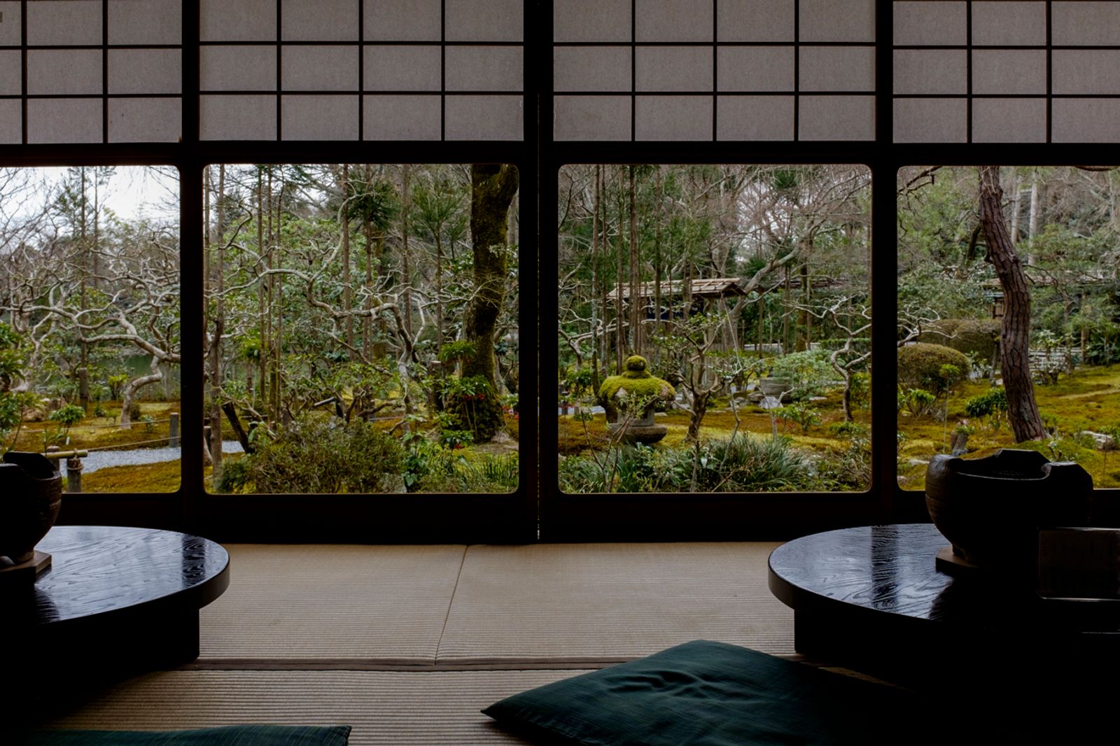 © George Nobechi - In a Tearoom in a Garden, Kyoto