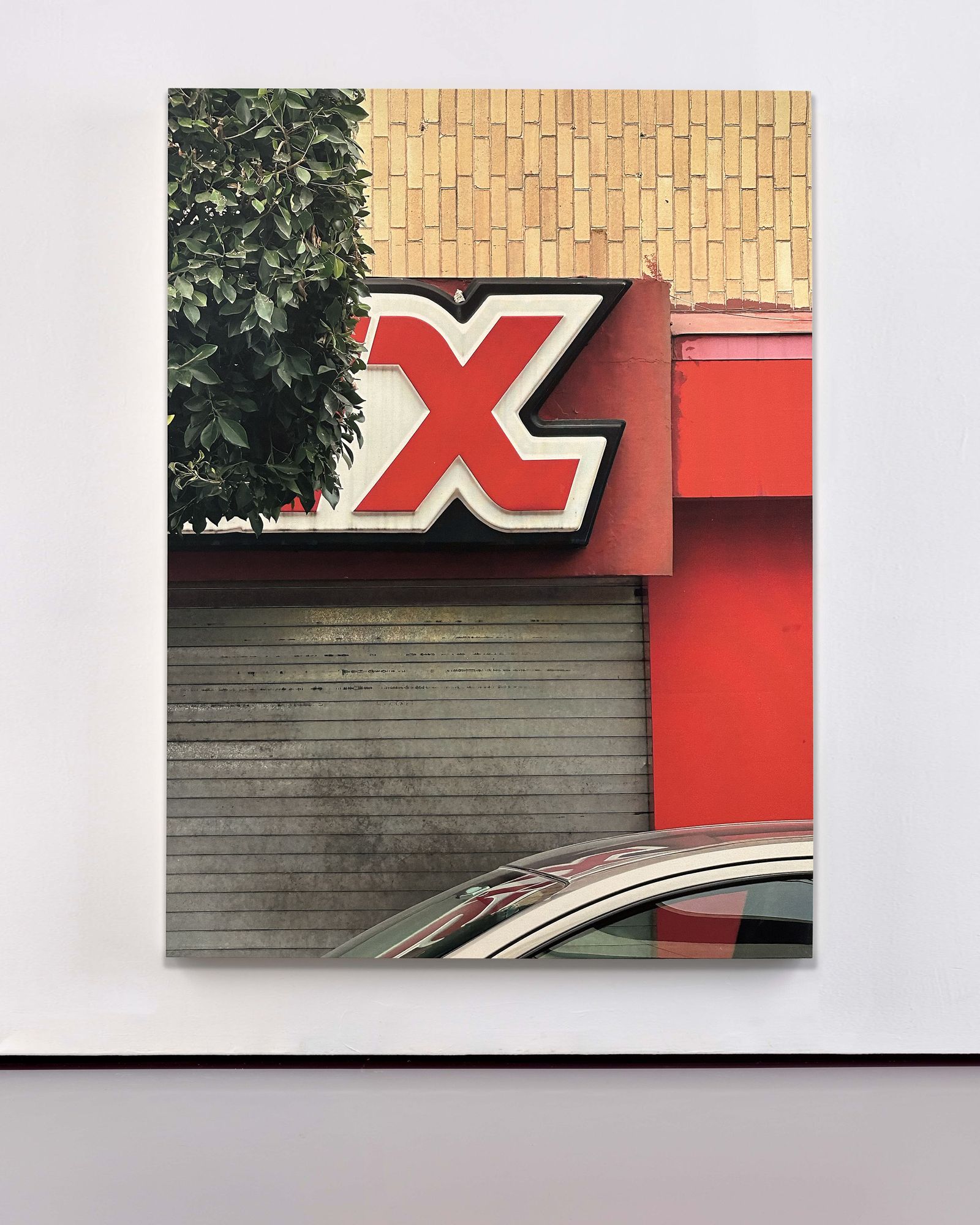 © Luca Massaro - X, Mexico - Latex on unprimed linen canvas 180x125x5cm