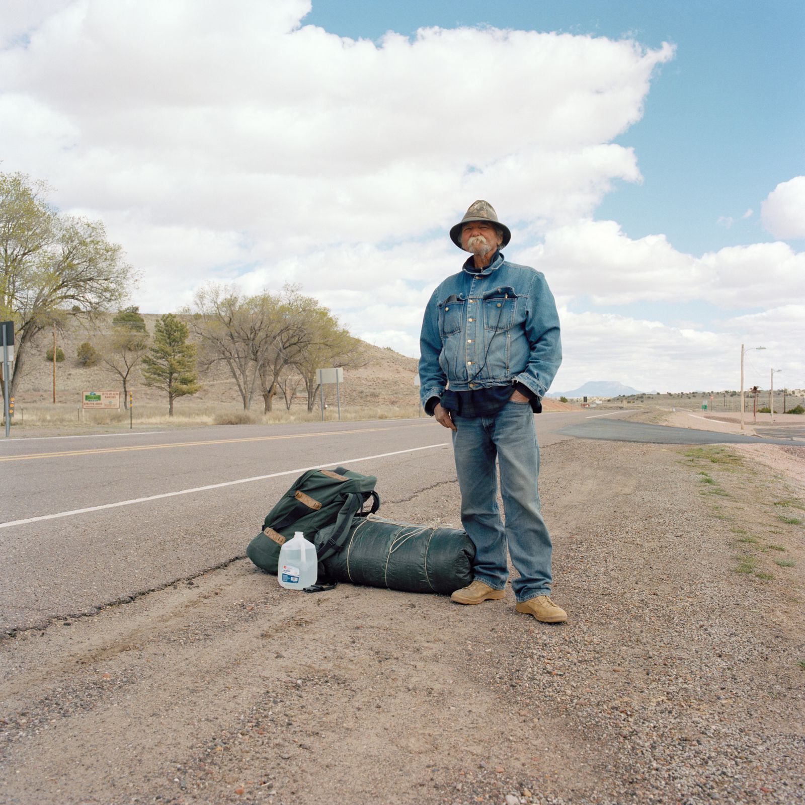© Louise Amelie - "150 Miles To Springerville" Hitchhiker in Texas.