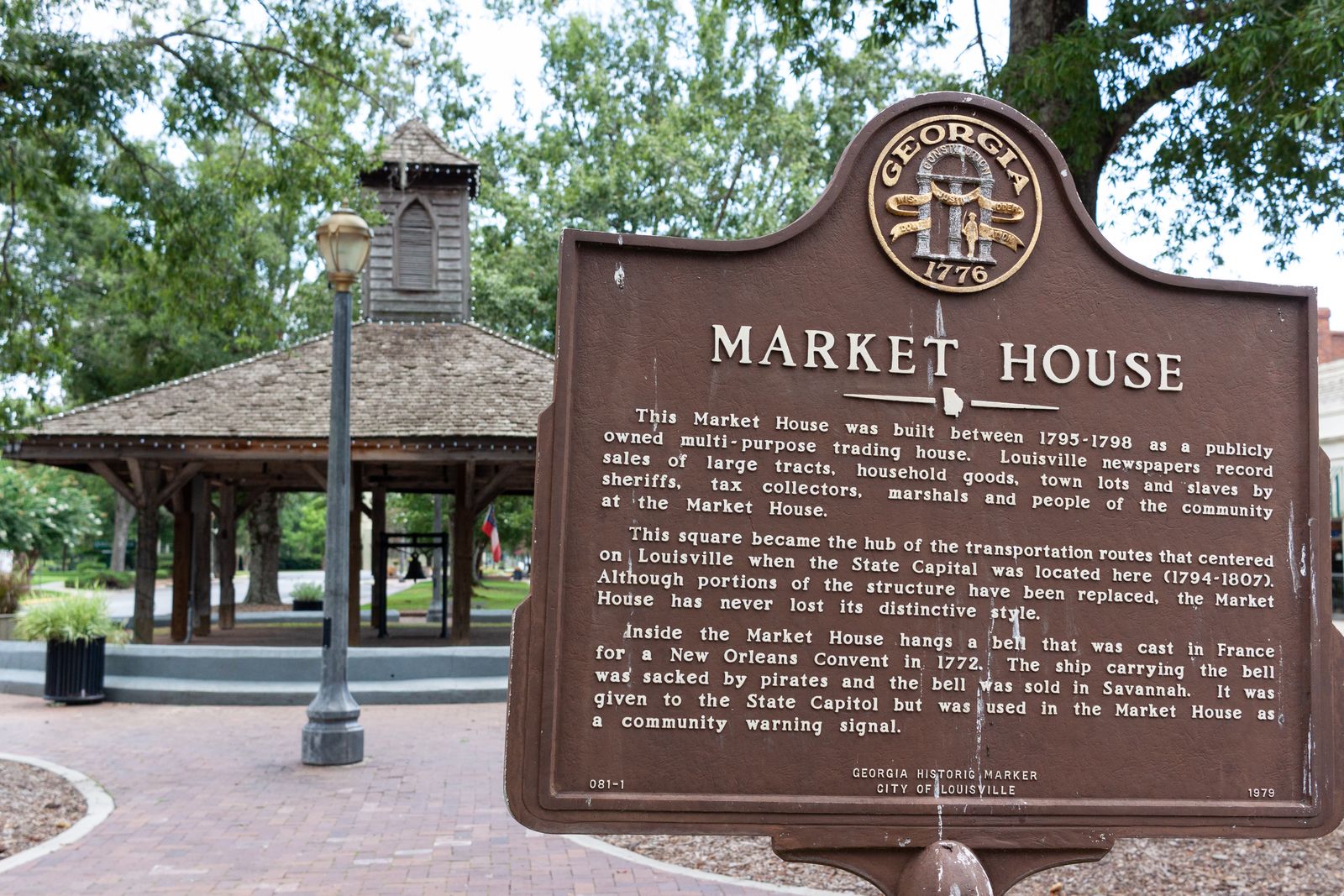 © Becci Davis - Old Slave Market on Broad Street in Louisville, Georgia.