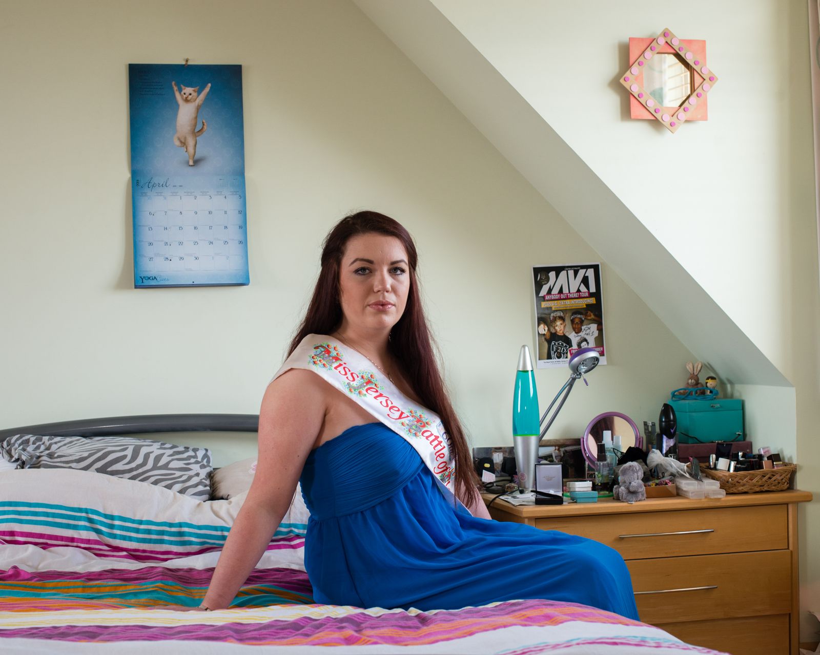 © Martin Toft - Taye Le Monnier, Miss Jersey Battle of Flowers 2013, St Ouen, Jersey, Channel Islands, 8 April 2014