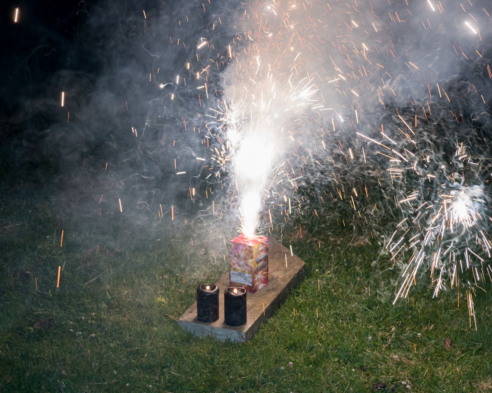 © Martin Toft - Fireworks. Celebrating Christmas at the home of Te Tawhero Haitana and whanau in Raetihi.