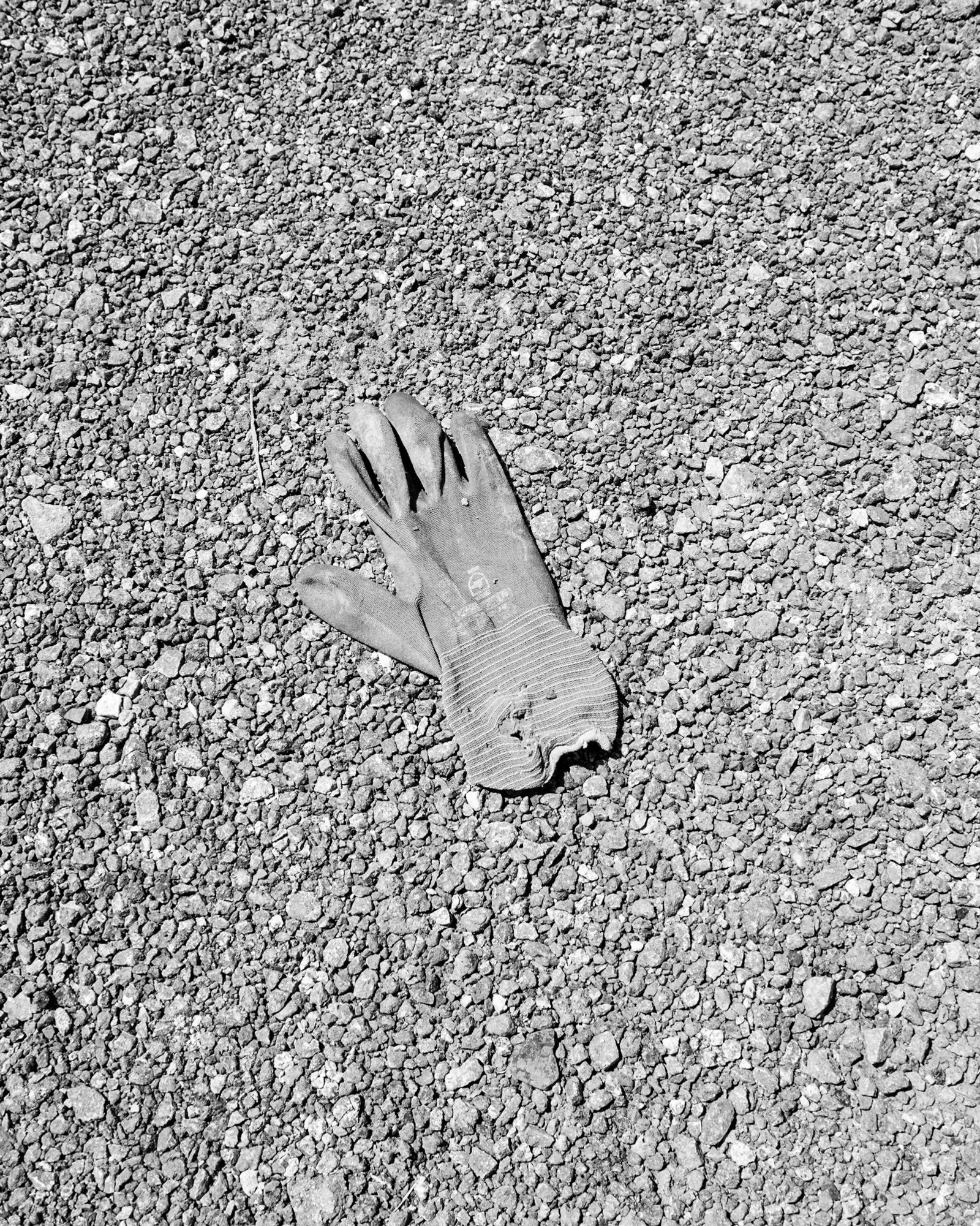 © Martin Toft - Workman's glove, Waterfront, St Helier, Jersey. 7 June 2015 © Martin Toft