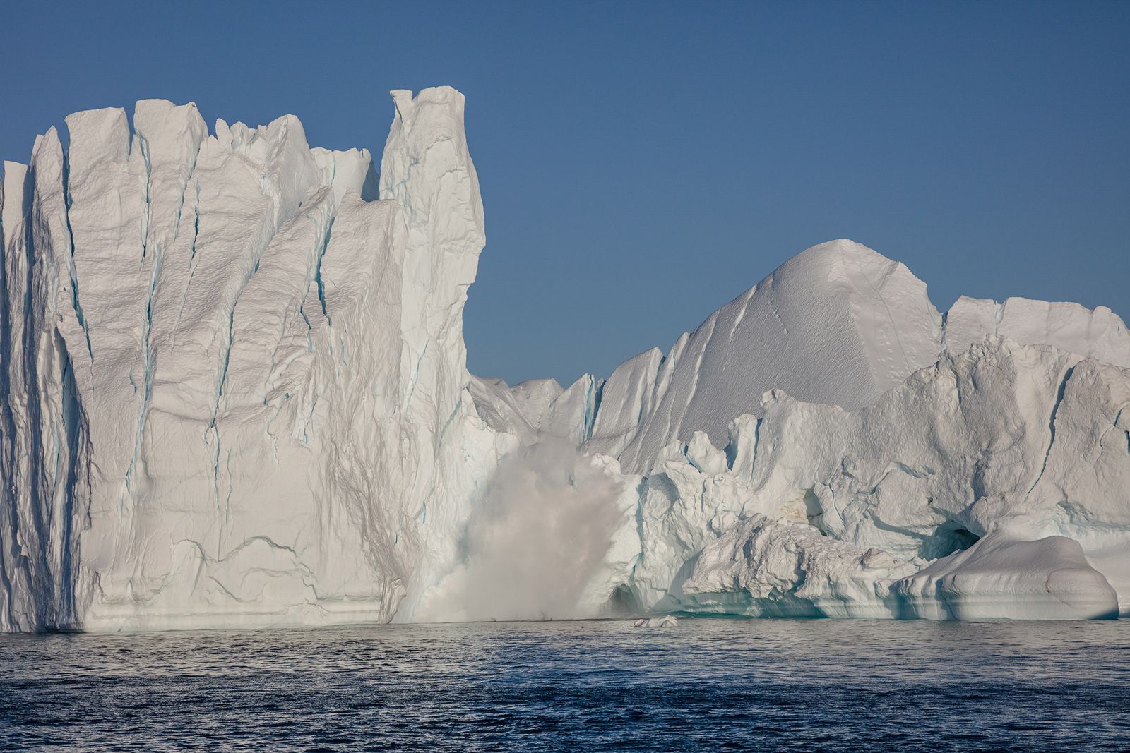 © Victoria Crayhon - Untitled Greenland II (Calving Iceberg) 2022    archival pigment print 30 x 40 inches