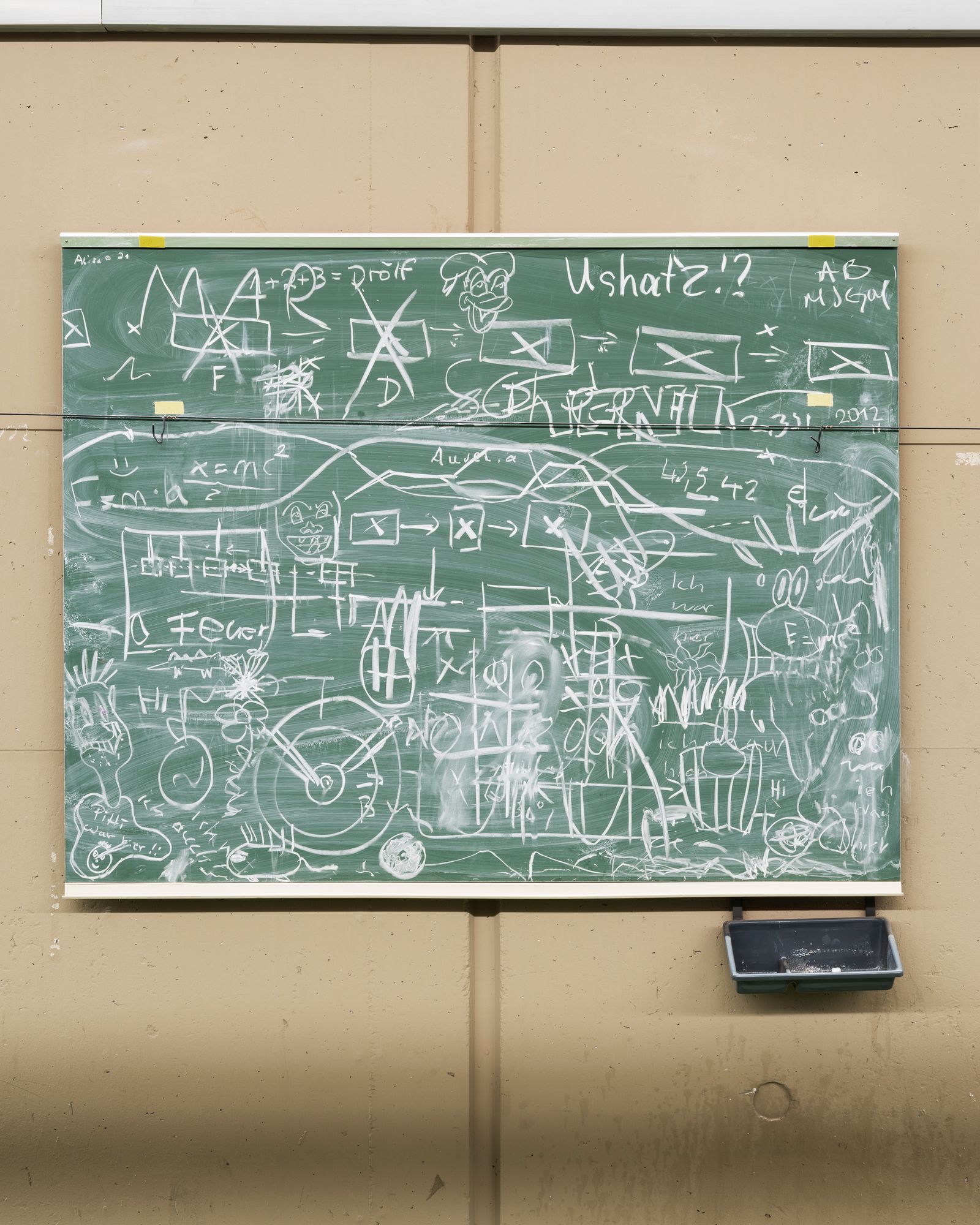 © luca spano - Chalkboard with notes at the Leibniz Institute of Photonic Technology.