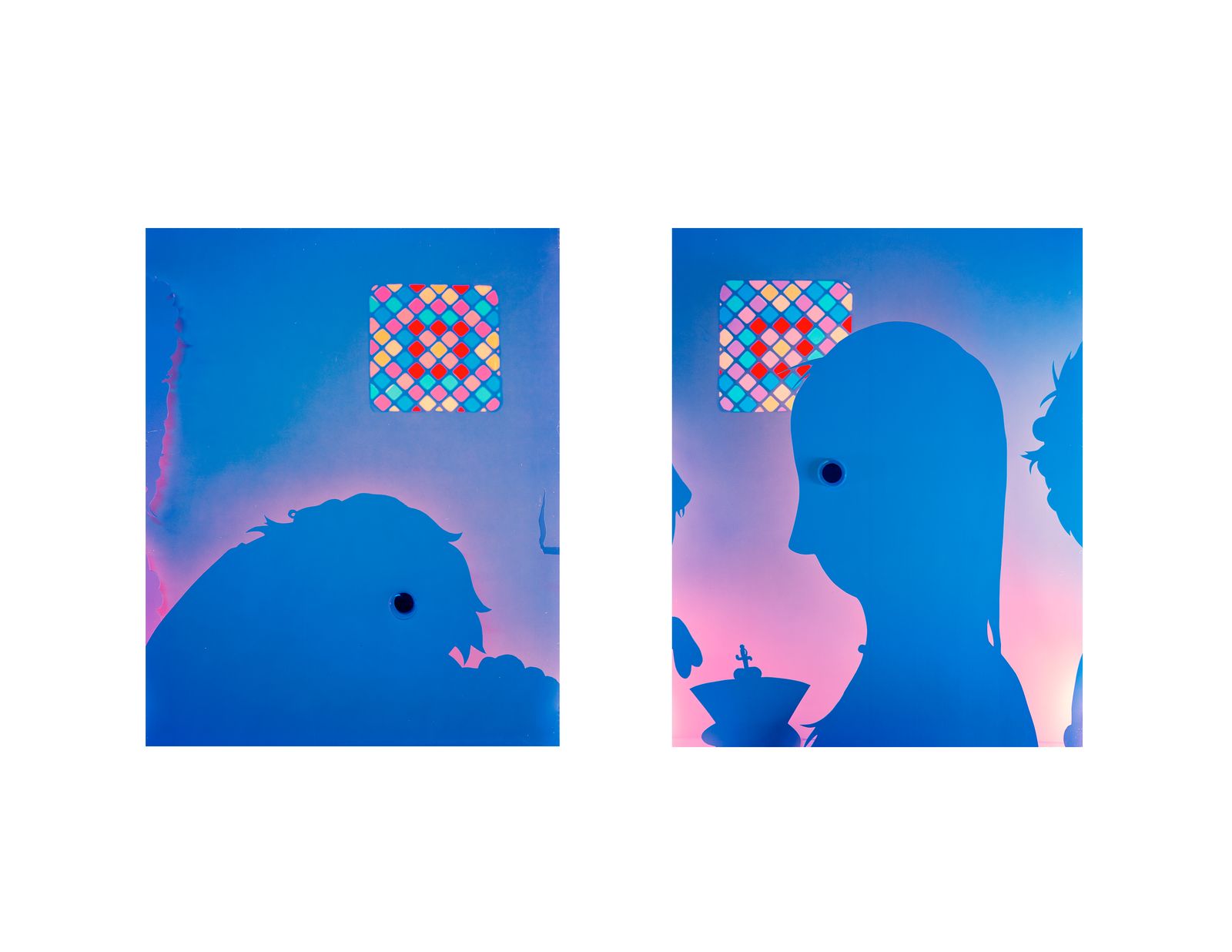 © Rory Hamovit - Stained glass 1+2, 2024. Chromogenic print