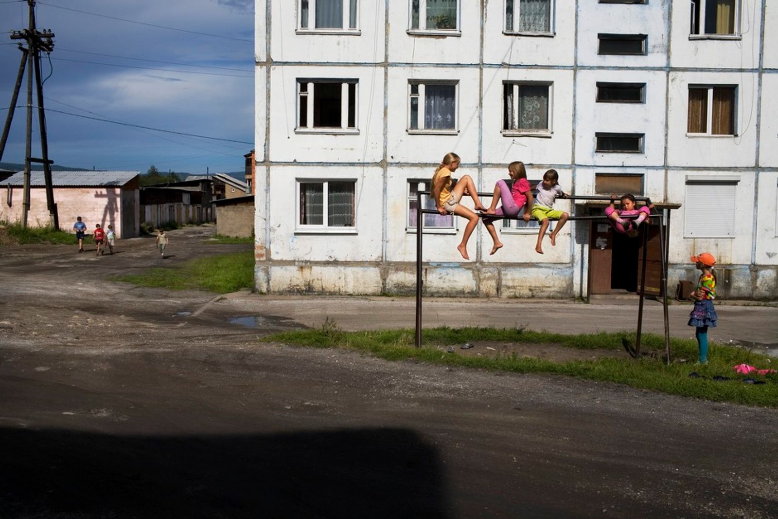 © Marco Pighin - Slyudyanka, Irkutsk Oblast, Russia. August 2010. Buildings where many people working in the paper mill live.