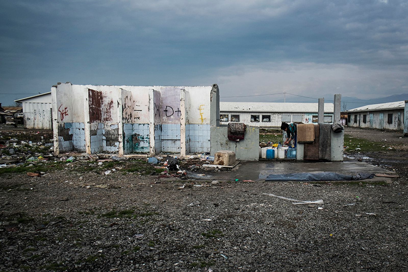 © Gianmarco Maraviglia - Camp Konic, Podgorica, Montenegro. Toilet of the camp.