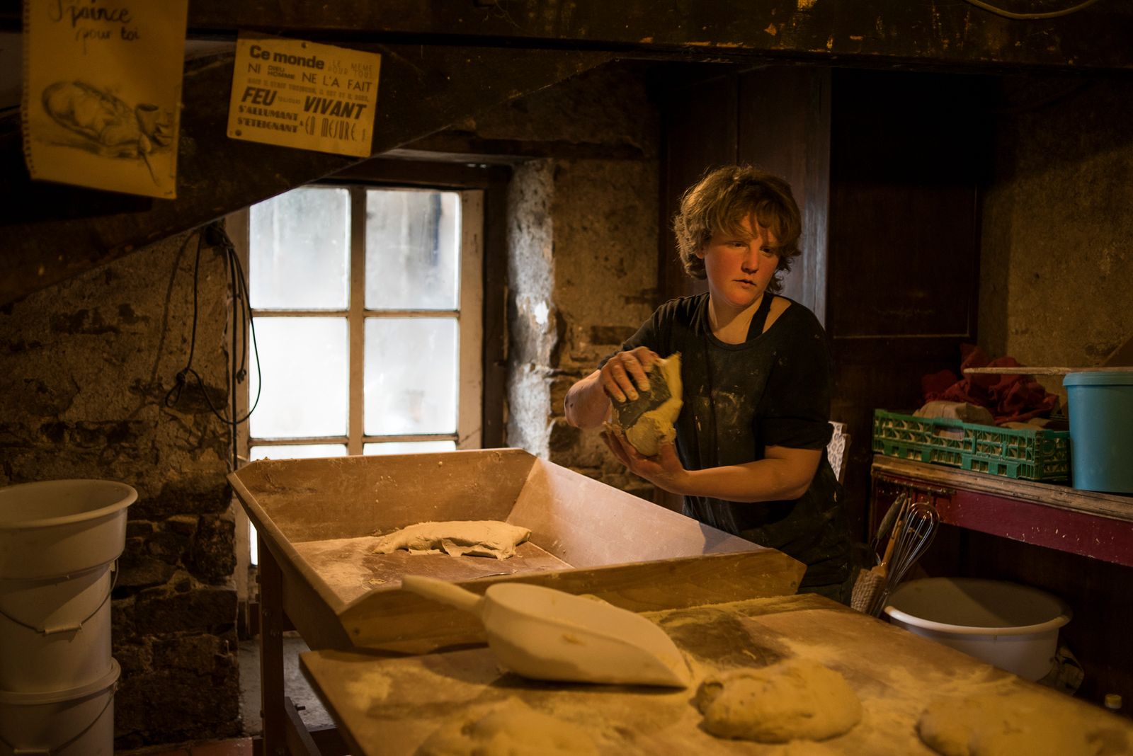 © Penelope Thomaidi - Inside the Fosses Noires bakery. March 2018.