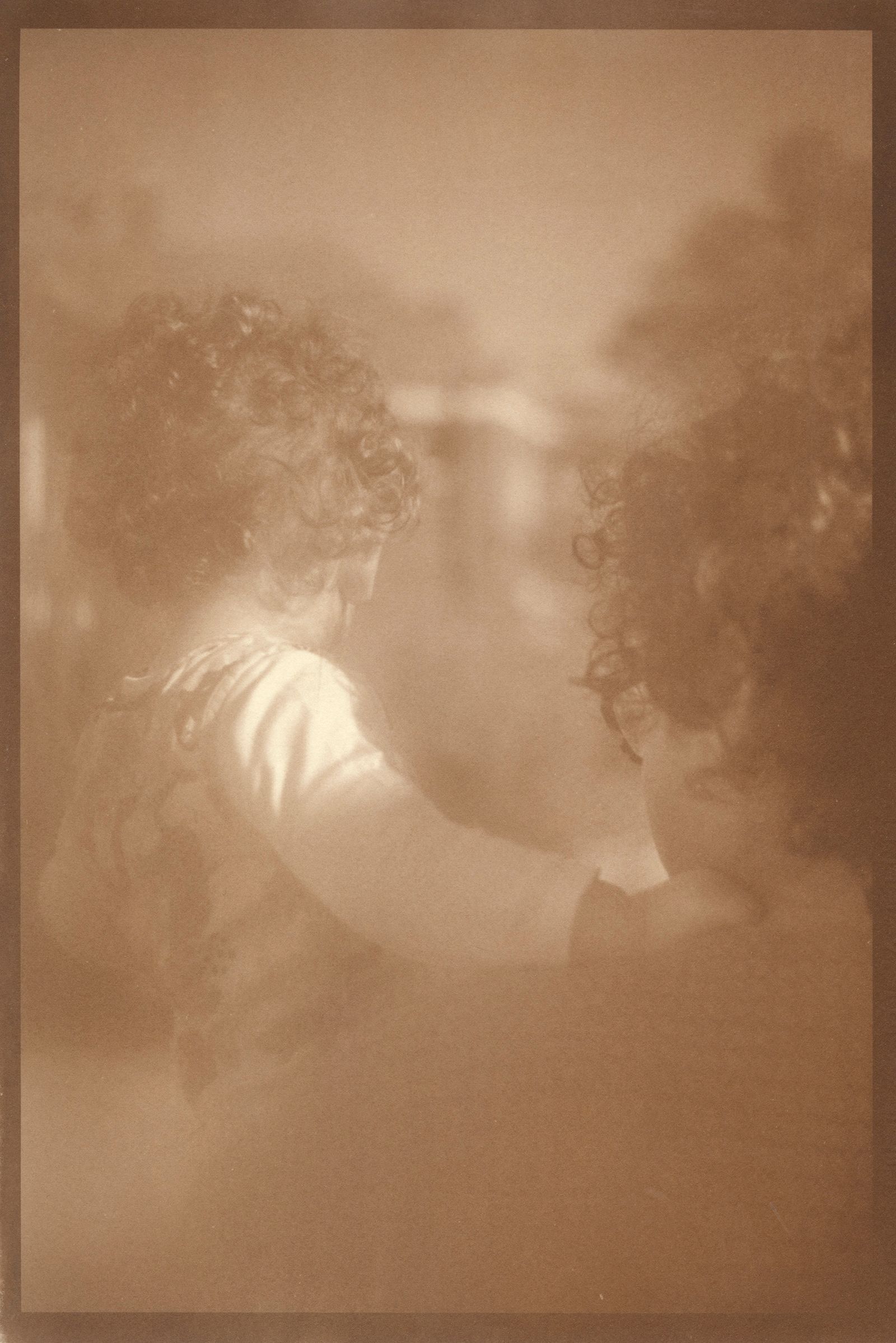 © Eleanor Oakes - Kayla and Florence (2), 2023. 9x13.5" Salted paper print made with Kayla's breastmilk.