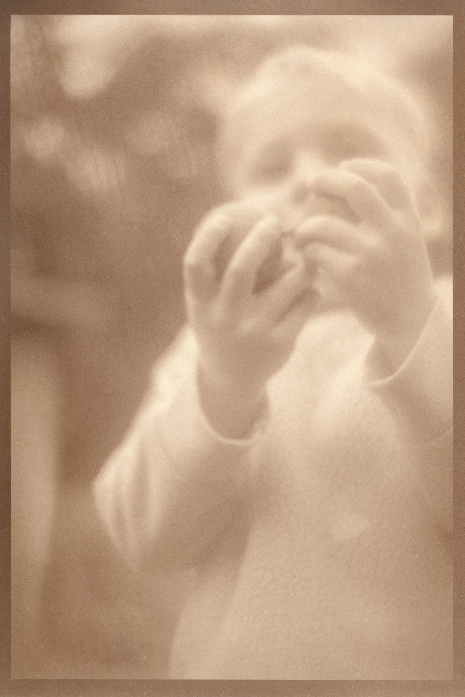 © Eleanor Oakes - Sawyer, 2023. 9x13.5" Salted paper print made with Jamie's breastmilk.