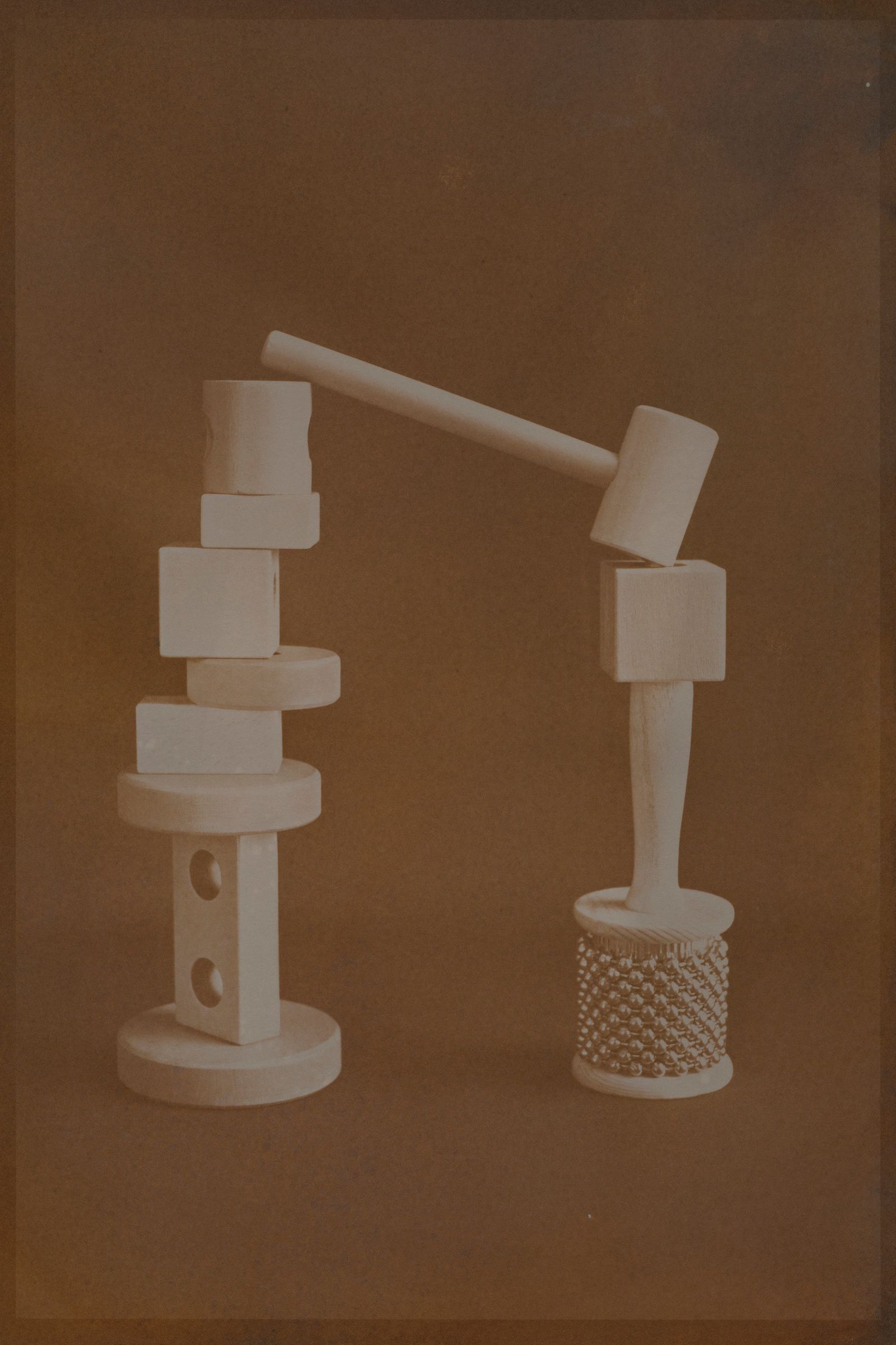 © Eleanor Oakes - Balancing Act (4), 2022. 9x13.5" Salted Paper Print made with Breastmilk.