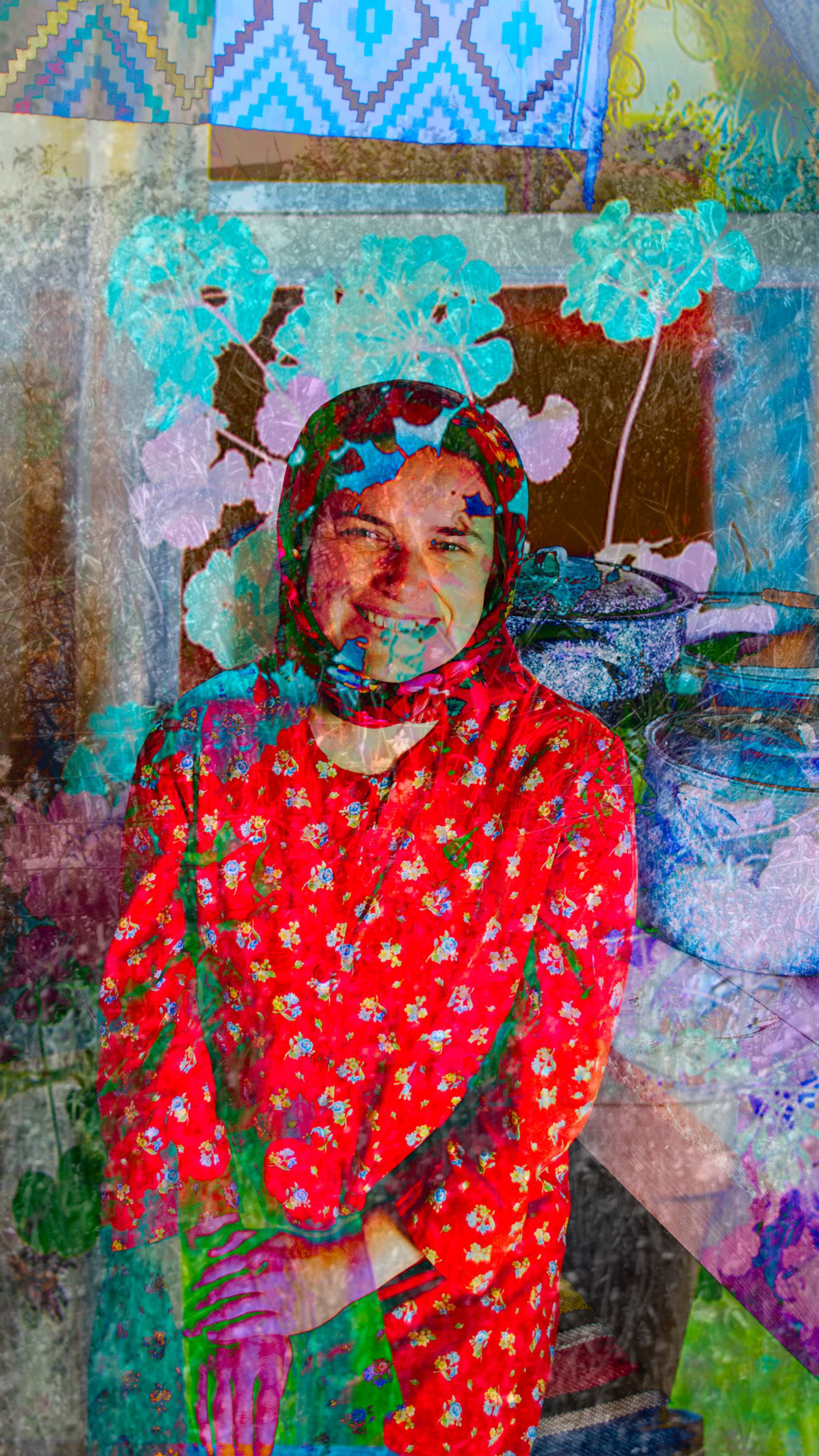 © Neil Berkowitz - "Living Reliving History" 2021 73" x 44" Multilayer photographic archival print