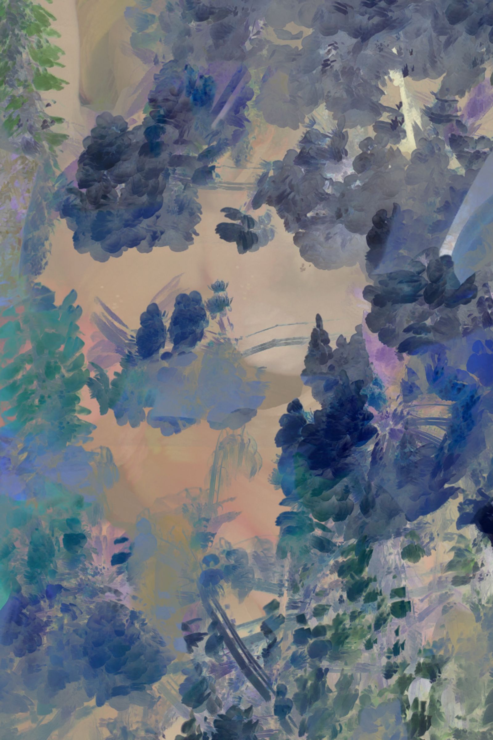 © Neil Berkowitz - "Mountainside Reverie" (2021) Multilayer photographic archival pigment print