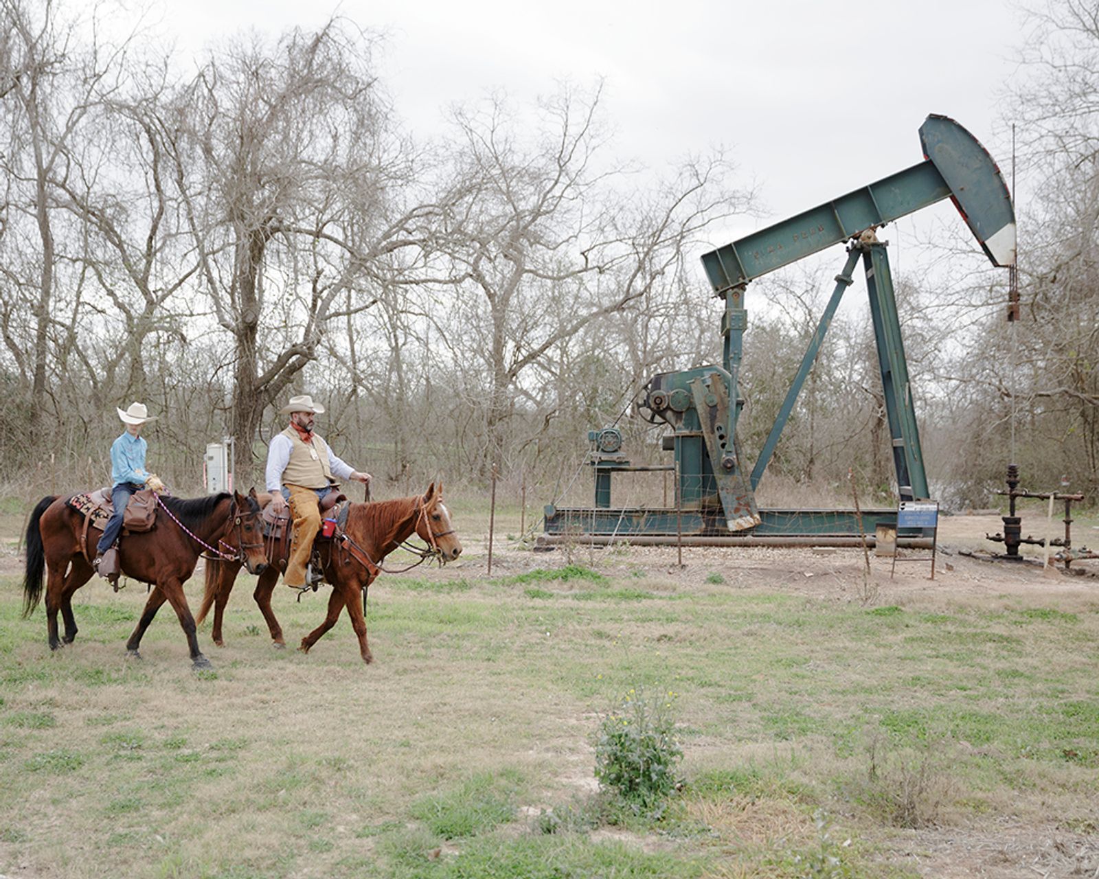 © Allison Hess - Trail riders progress through the fleeting southeast Texas prairie.