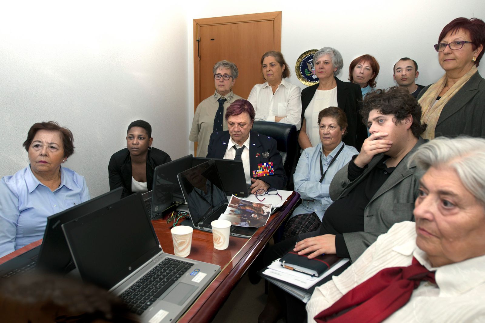 © Ana Amado - President Obama and his national security team in the White House Situation Room. 2011.