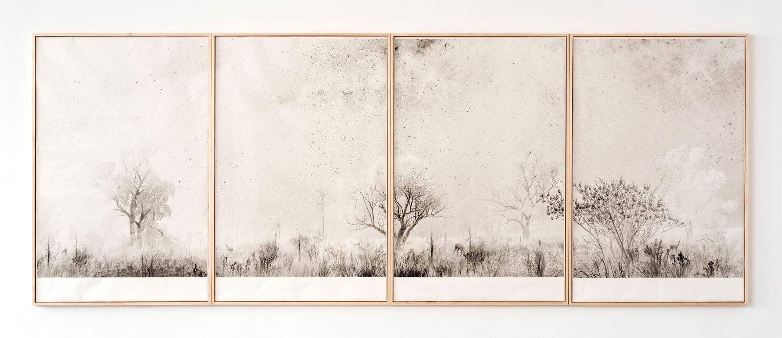 © Itamar Freed - Oh Deer (polyptych), 2019, Photography, inkjet pigment print on archival Kozo Japanese paper 138 x 380 cm