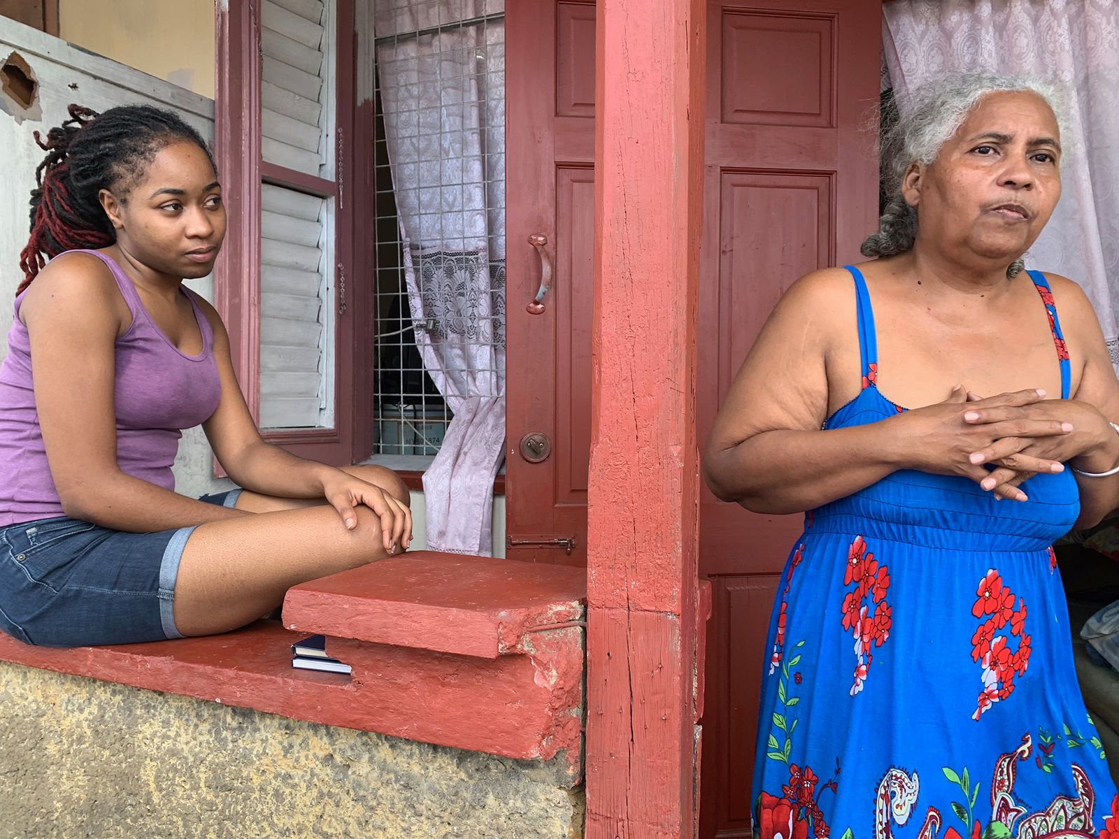 © Johanne Rahaman - My niece, Neisha Quashie with her boyfriend's mother, at the home they share on Belgrade Street.Laventille, Trinidad, 2018