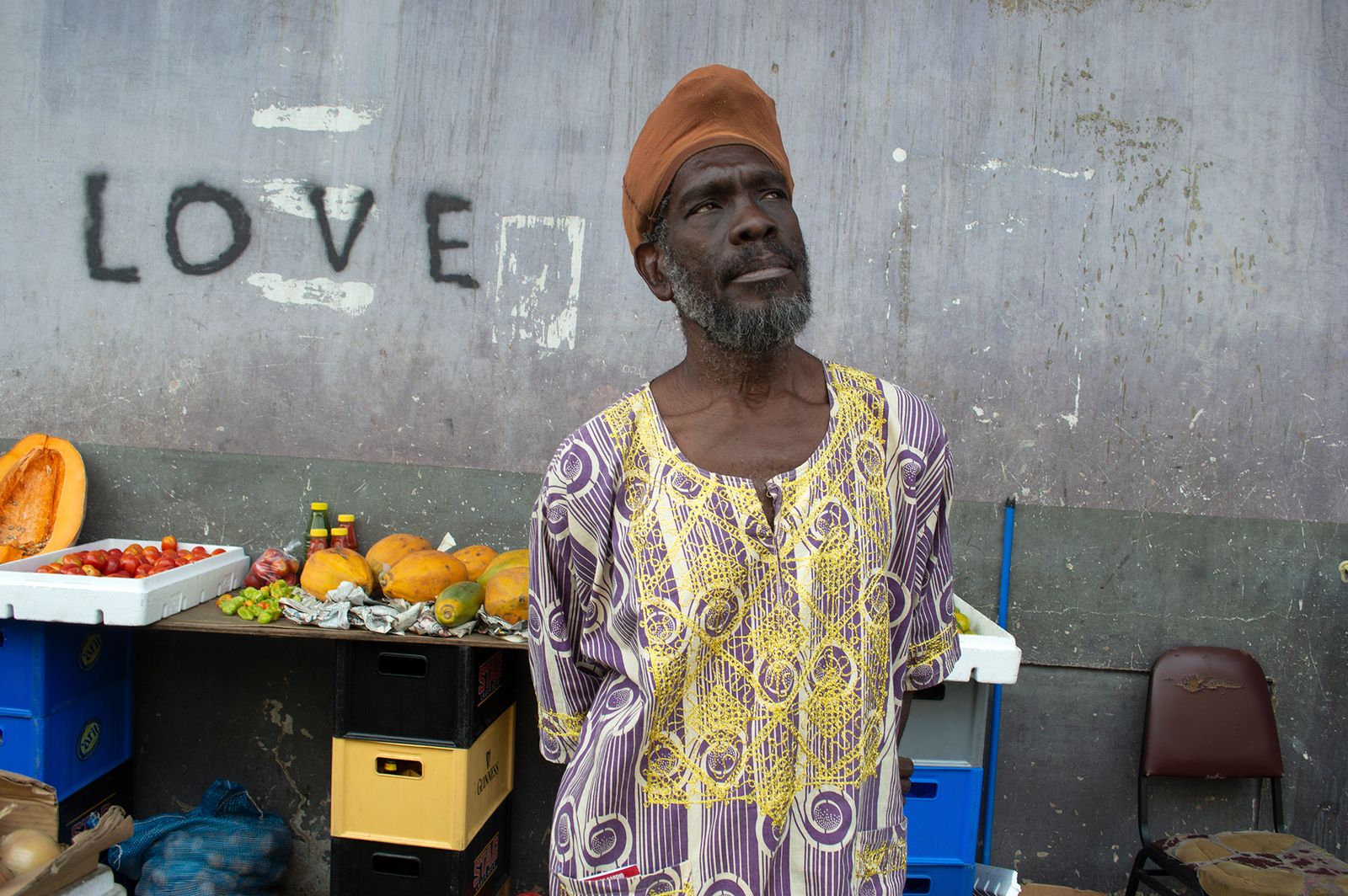 © Johanne Rahaman - A fruit vendor at the George Street Market. Port of Spain, Trinidad 2015