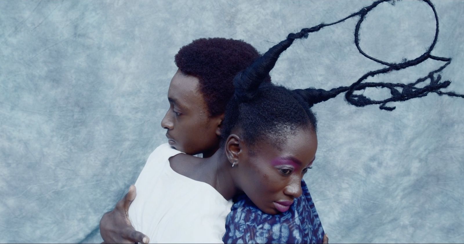 © Priscillia Kounkou Hoveyda - Boi and Aya embrace. Freetown, Sierra Leone.