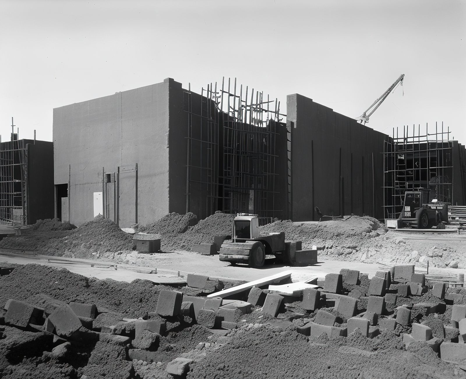 © Craig Ames - Foundation Construction, Many Warehouses, 2892 Kelvin, Irvine. (Possibly After Lewis Baltz )
