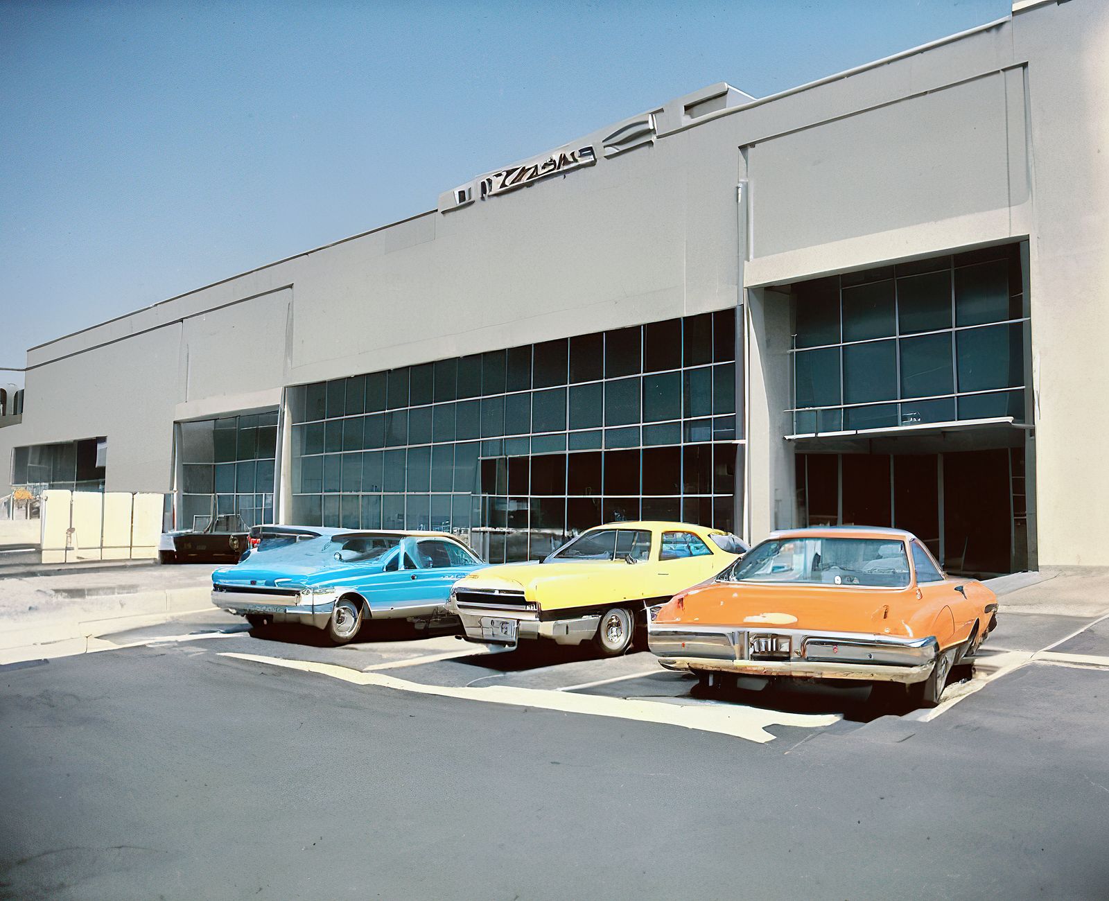 © Craig Ames - South Wall, Mazda Motors, 2121 East Main Street, Irvine. (Possibly After Lewis Baltz)