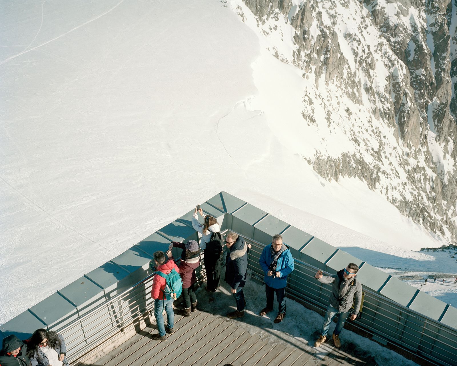 © Tommaso Rada - France, Courmayeur. A view of the last stop of the Monte Bianco's cableway, the highest of Europe.