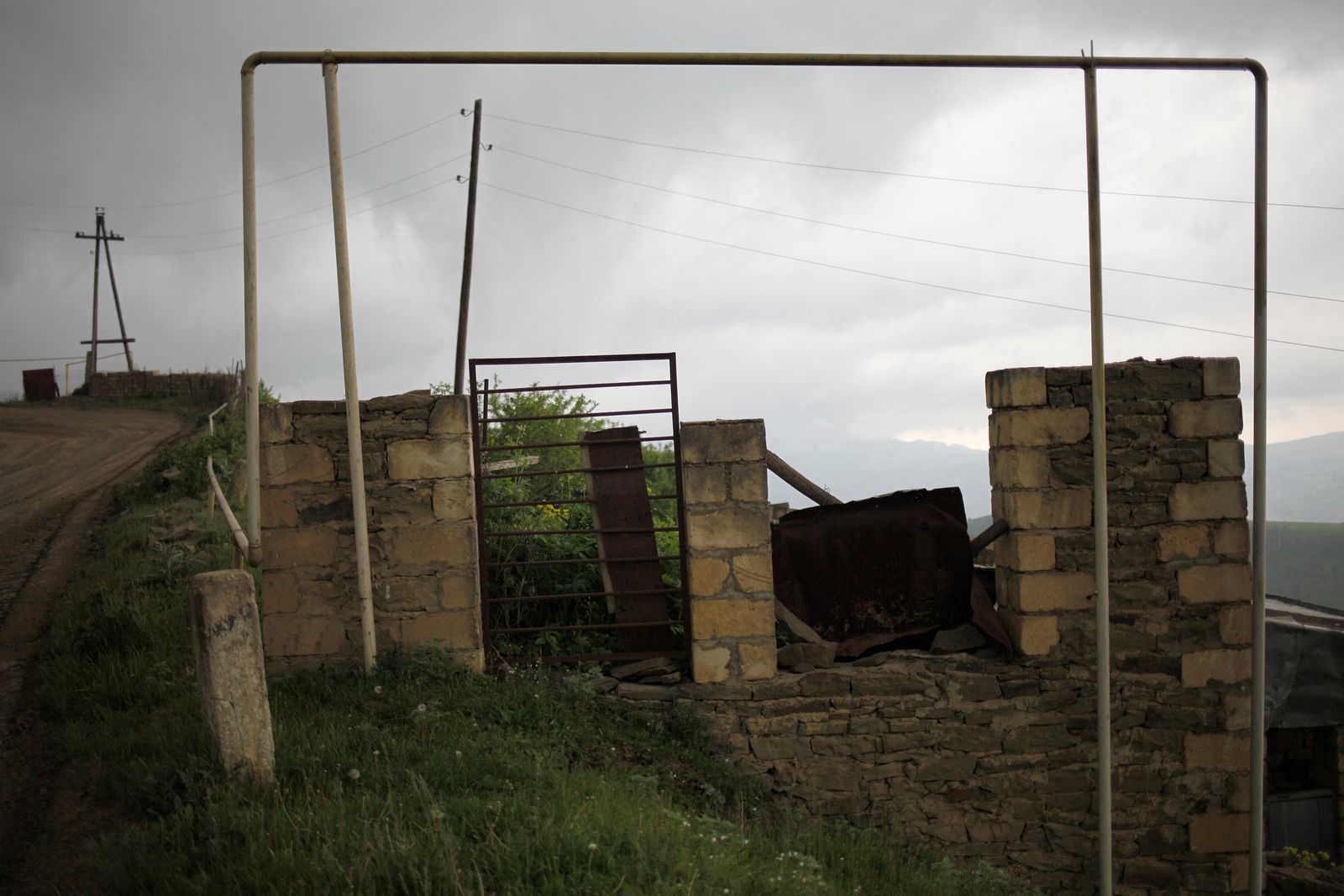 © EDUARD KORNIYENKO - Gas pipeline is pictured in the village of Kubachi, Dagestan.