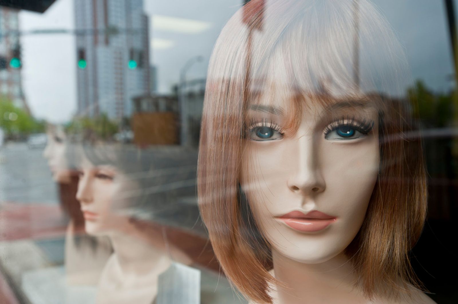 © Steven Edson - Store mannequins in window. New Rochelle, NY