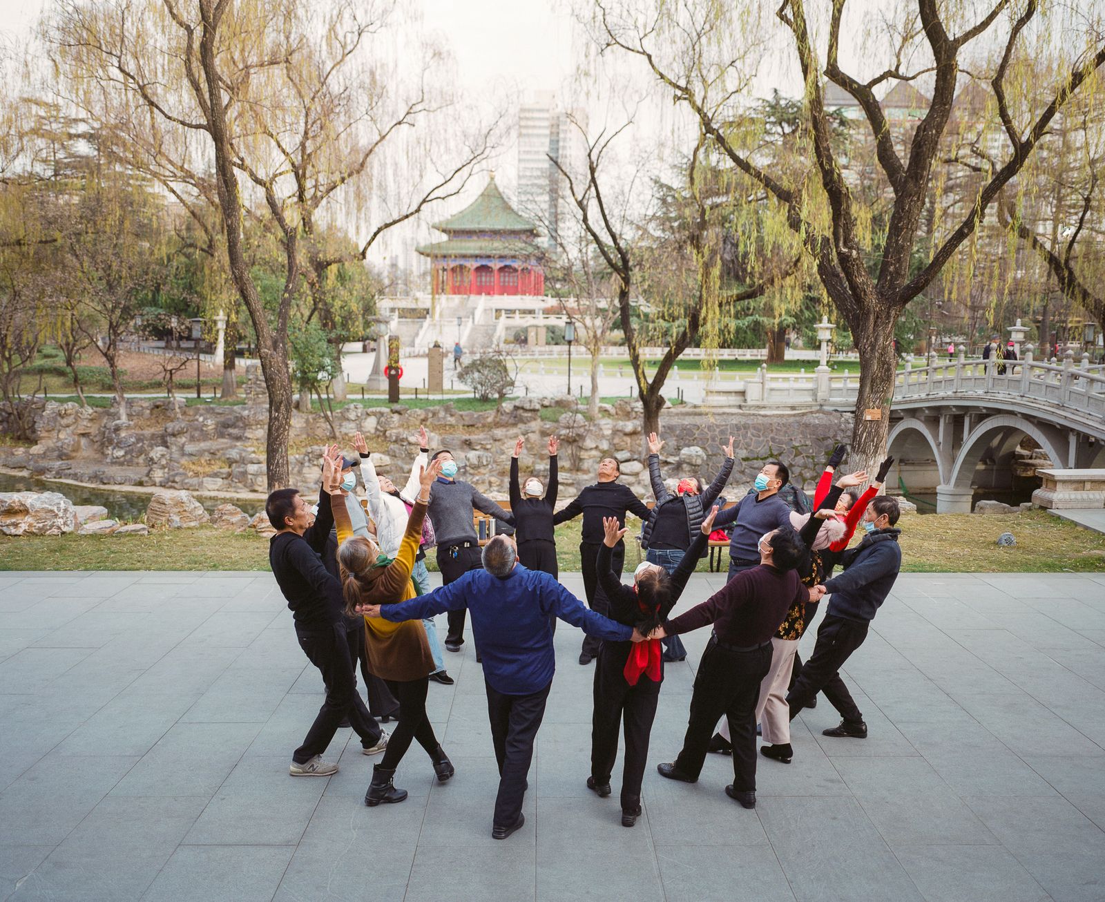 © Pan Wang - People rehearsing dancing in Xingqing Palace Park