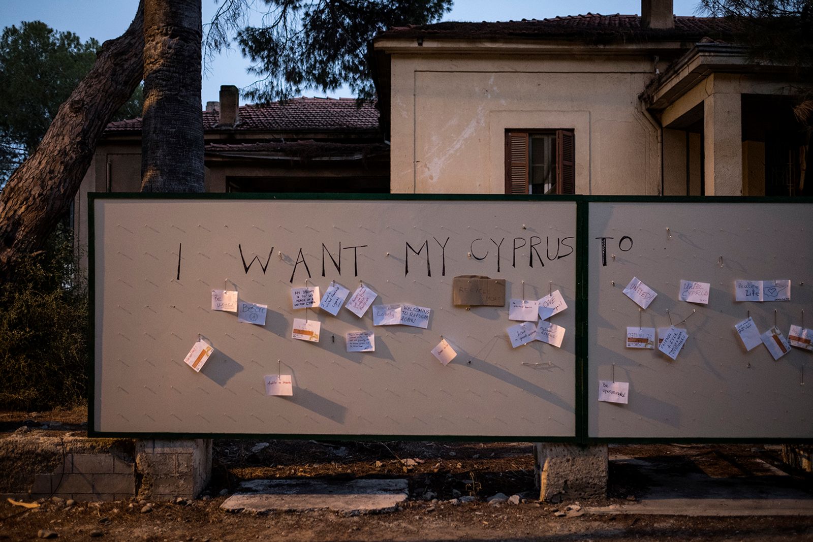 © Sahan Nuhoglu - A wish wall in the UN Buffer Zone, opposite of Ledra Palace Hotel, Nicosia, Cyprus.
