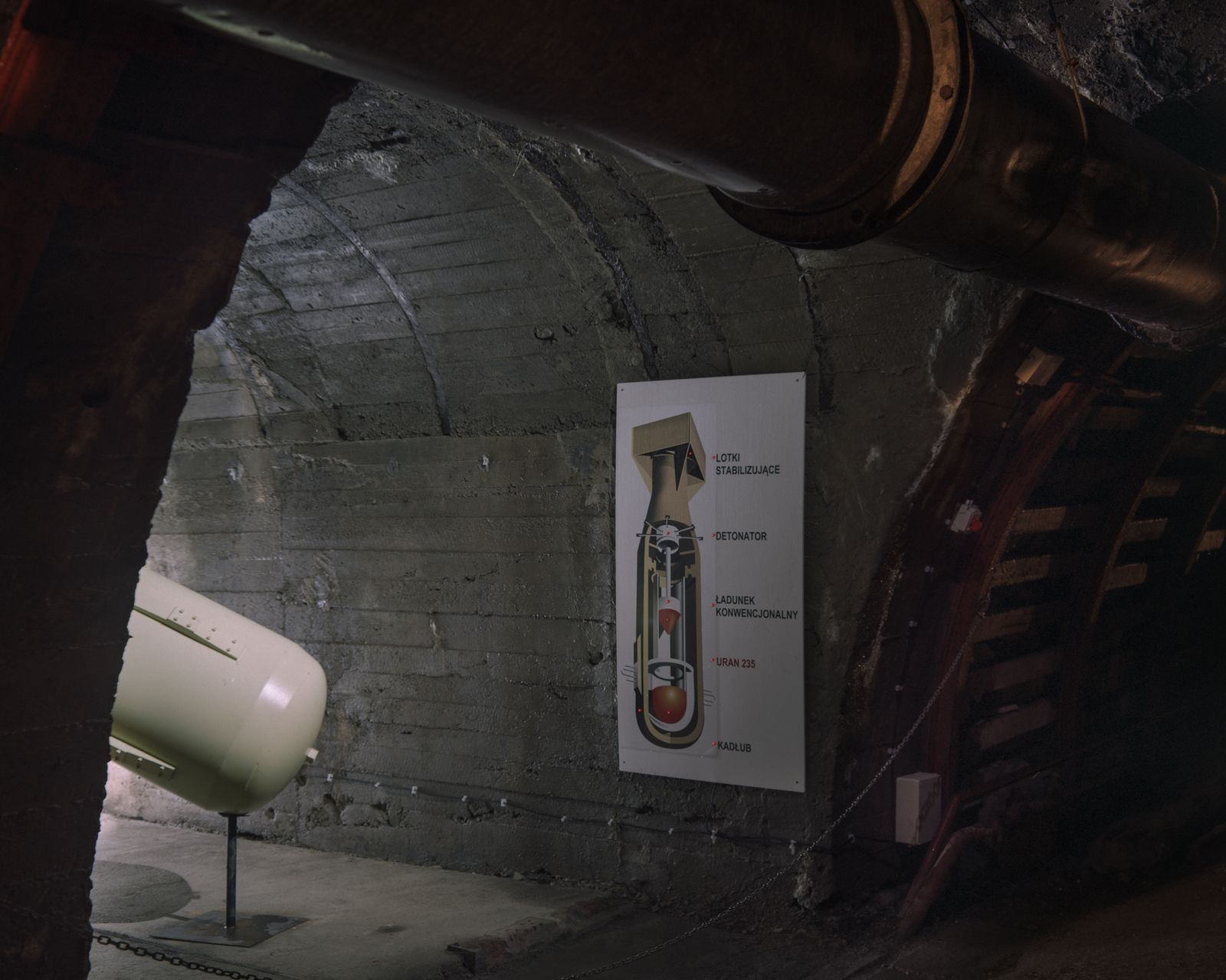 © Michał Sierakowski - Little Boy bomb mock-up, adit 9 of former uranium mine; Kowary, 2015